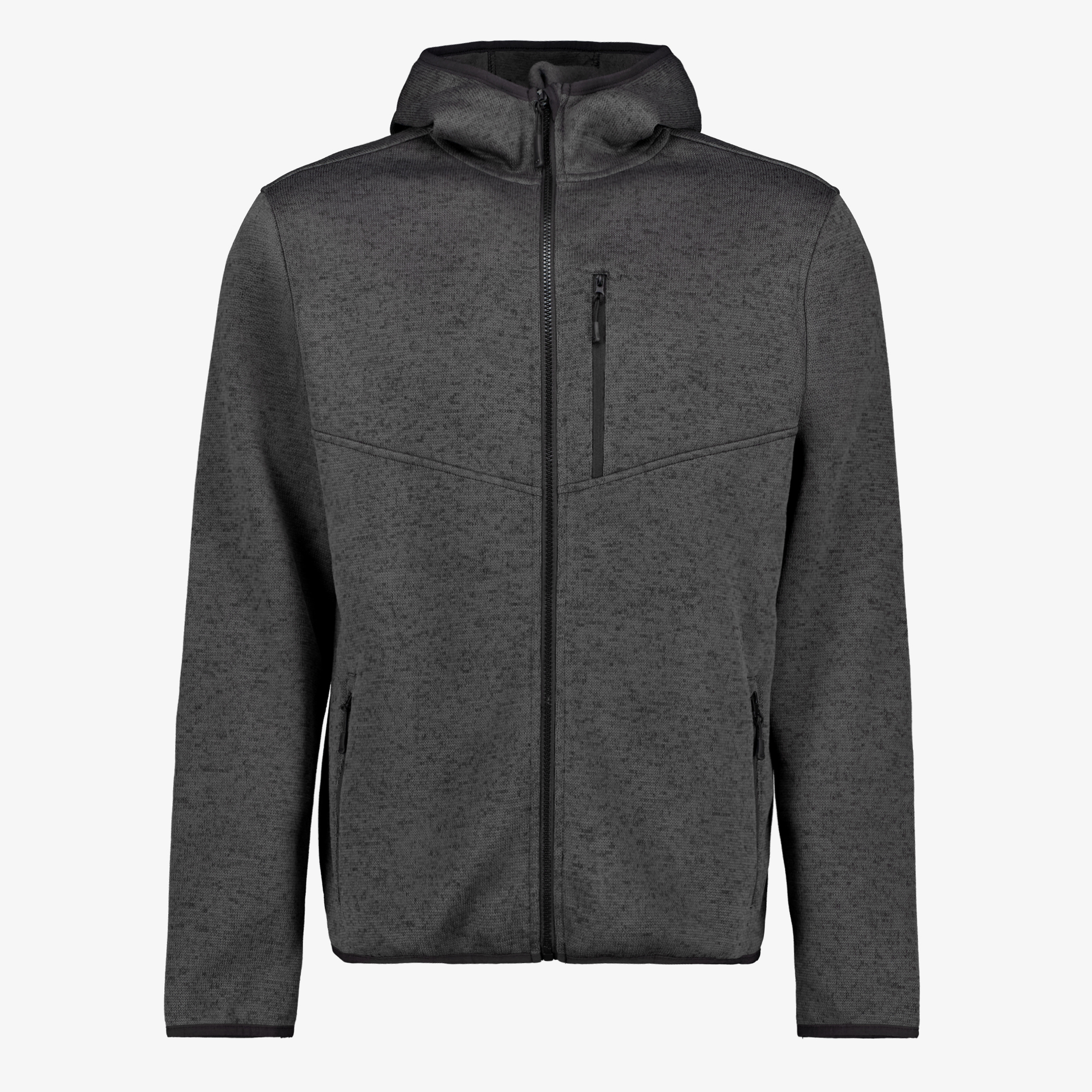 Mountain Peak heren outdoor fleece vest grijs truien & vesten