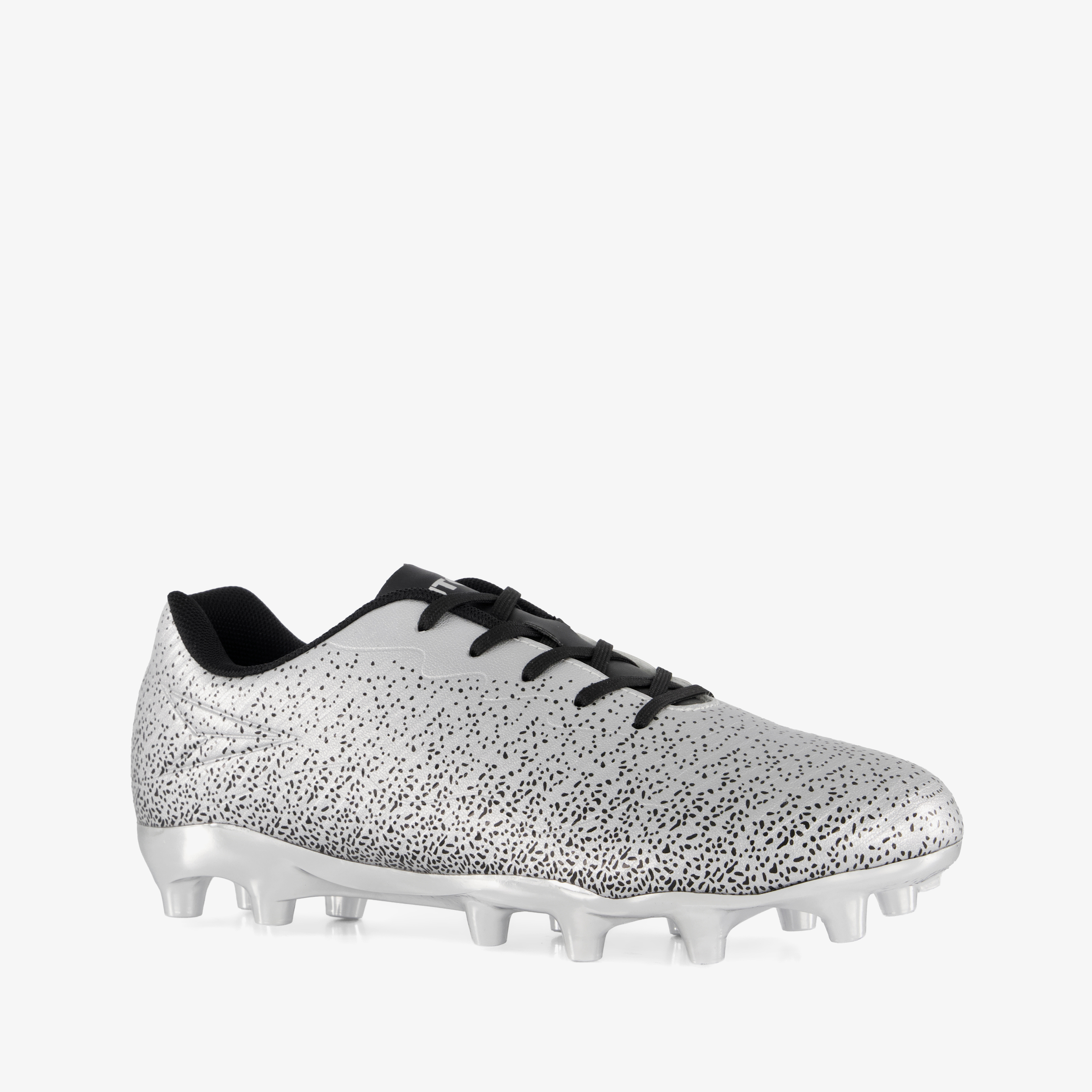 Dutchy kinder voetbalschoenen MG zilverkleurig meisjes veldschoenenkunstgrasschoenen