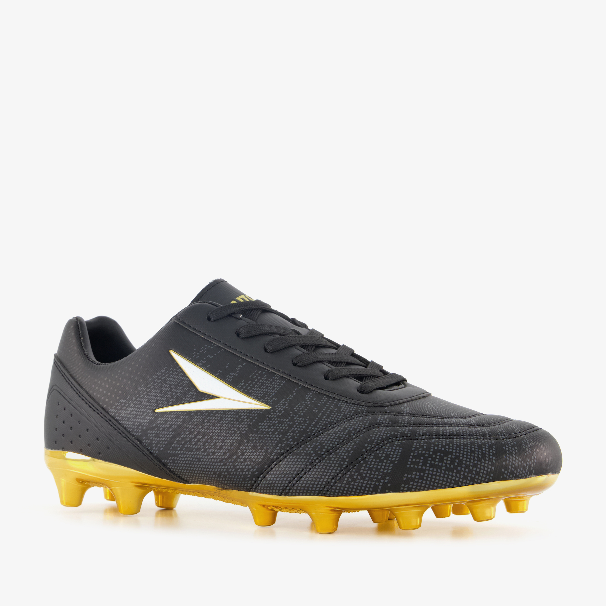 Dutchy FG heren voetbalschoenen zwart goud veldschoenen
