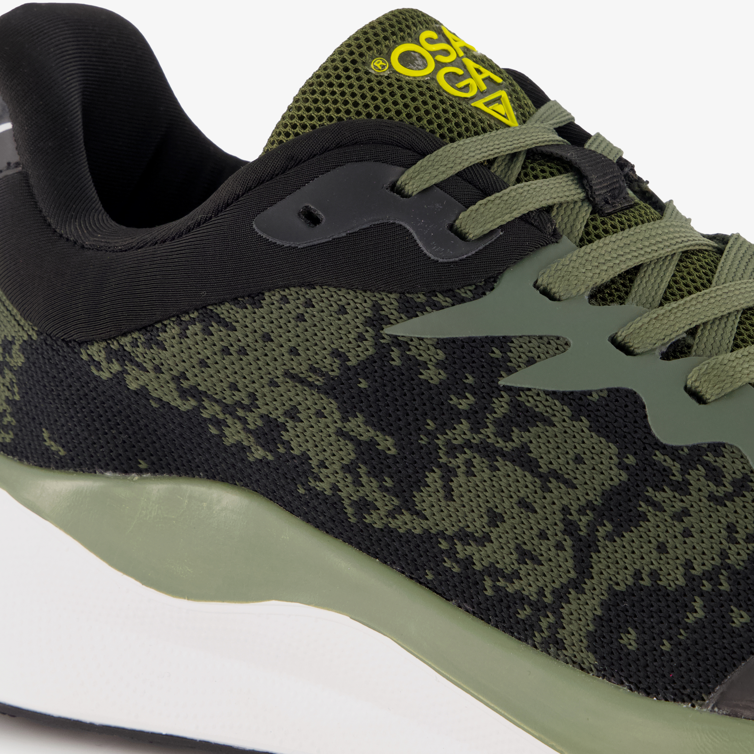 Osaga heren hardloopschoenen zwart groen – foto 5