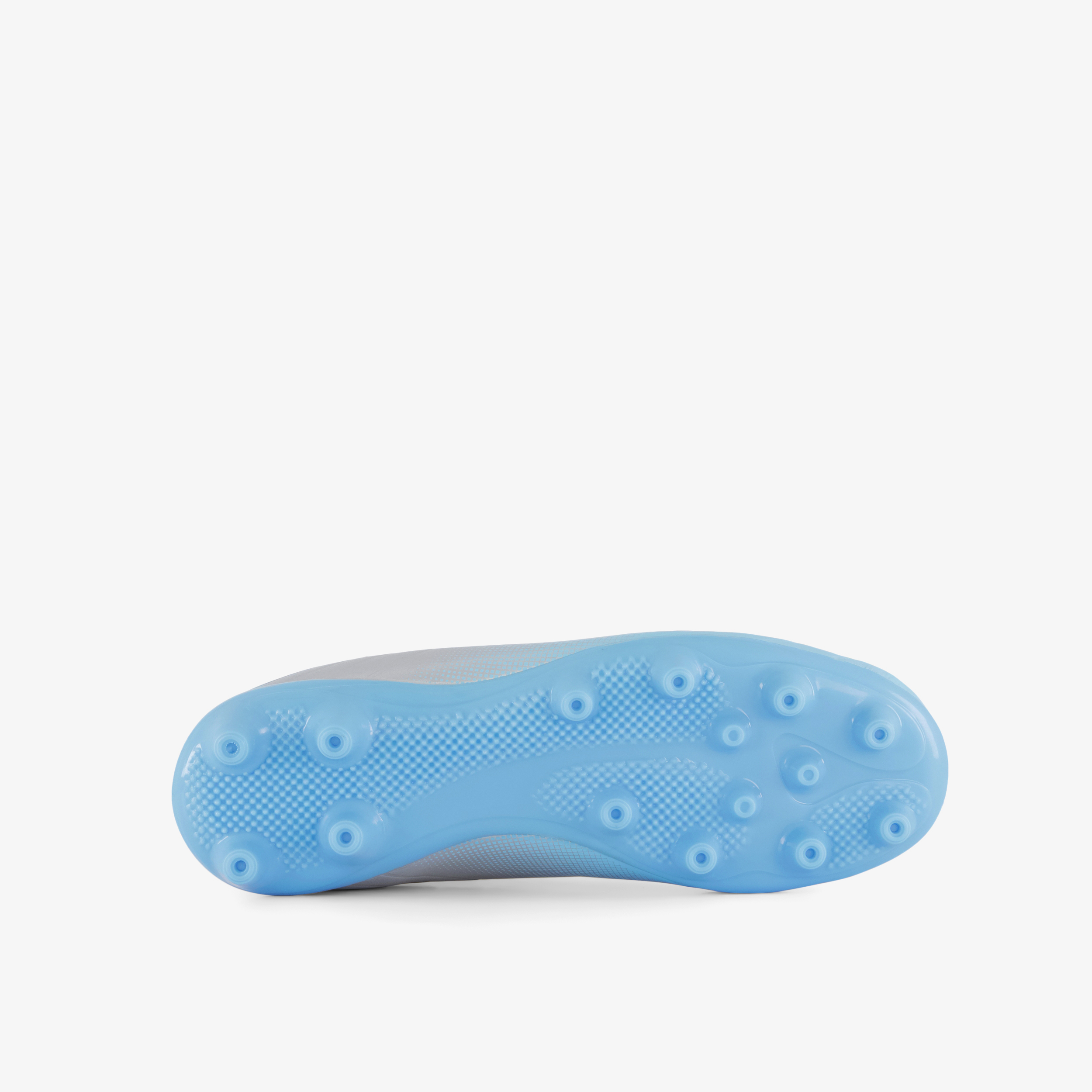 Dutchy FG kinder voetbalschoenen zilver blauw meisjes veldschoenen – foto 3