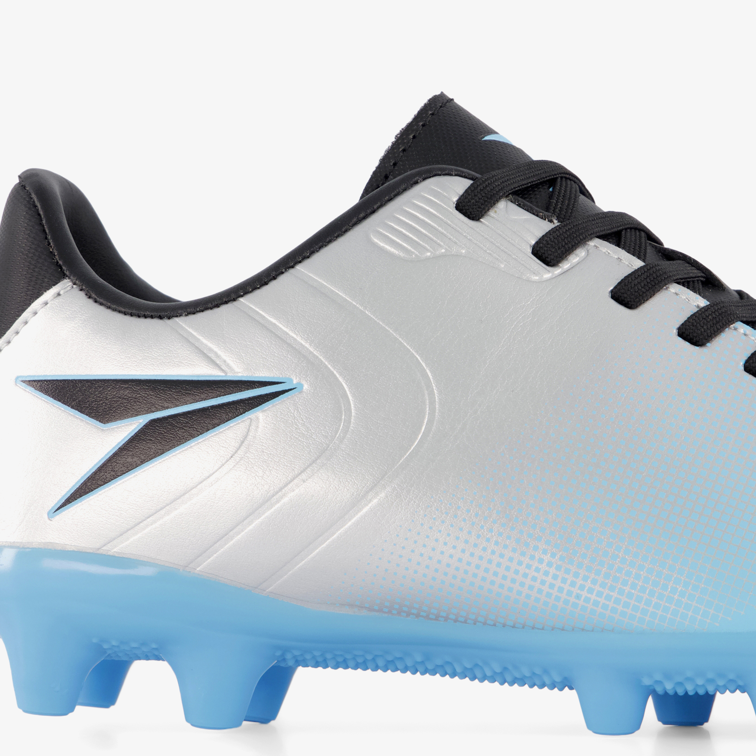 Dutchy FG kinder voetbalschoenen zilver blauw meisjes veldschoenen – foto 5