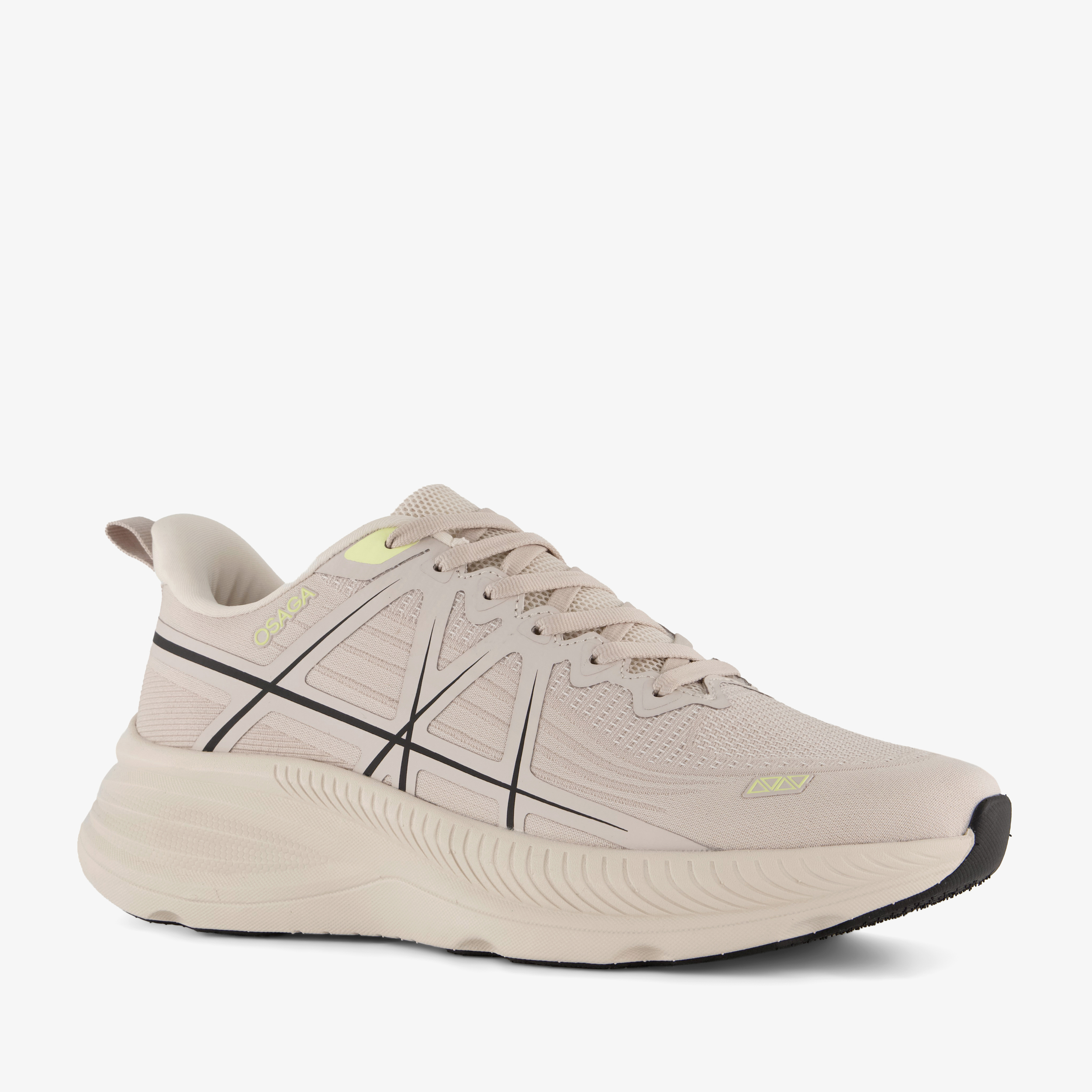 Osaga Zeus heren hardloopschoenen beige