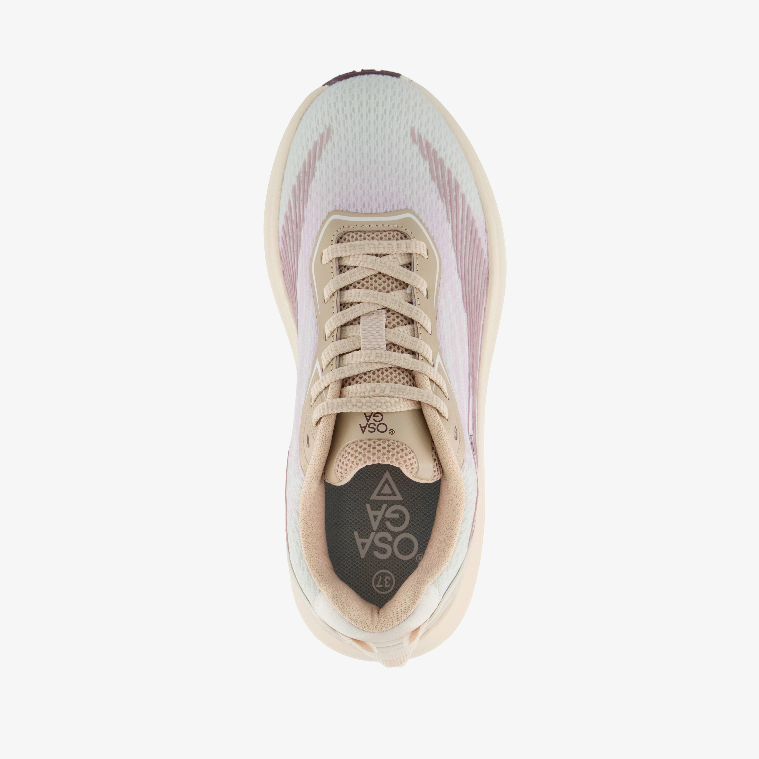 Osaga Hestia dames hardloopschoenen beige roze – foto 4