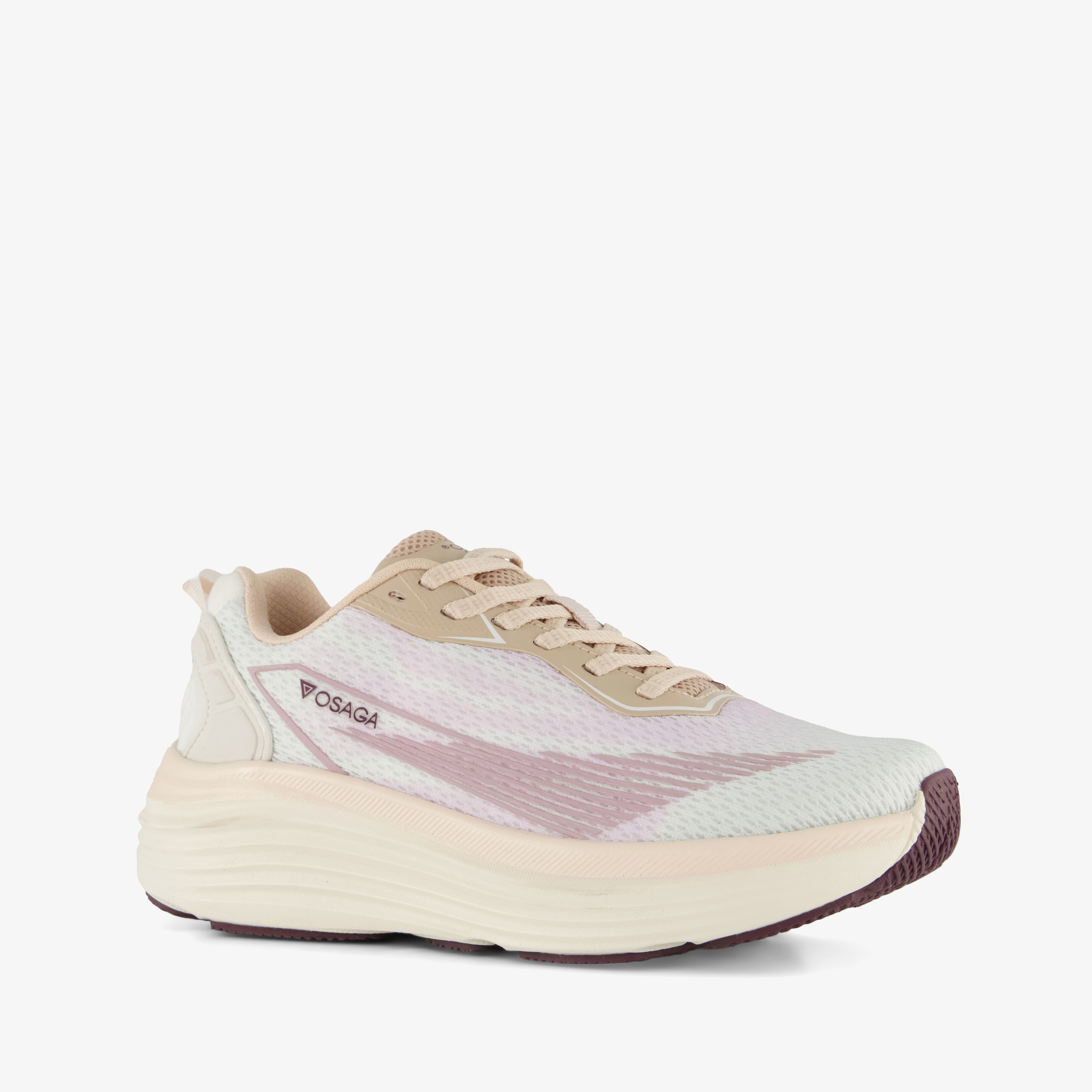 Osaga Hestia dames hardloopschoenen beige roze