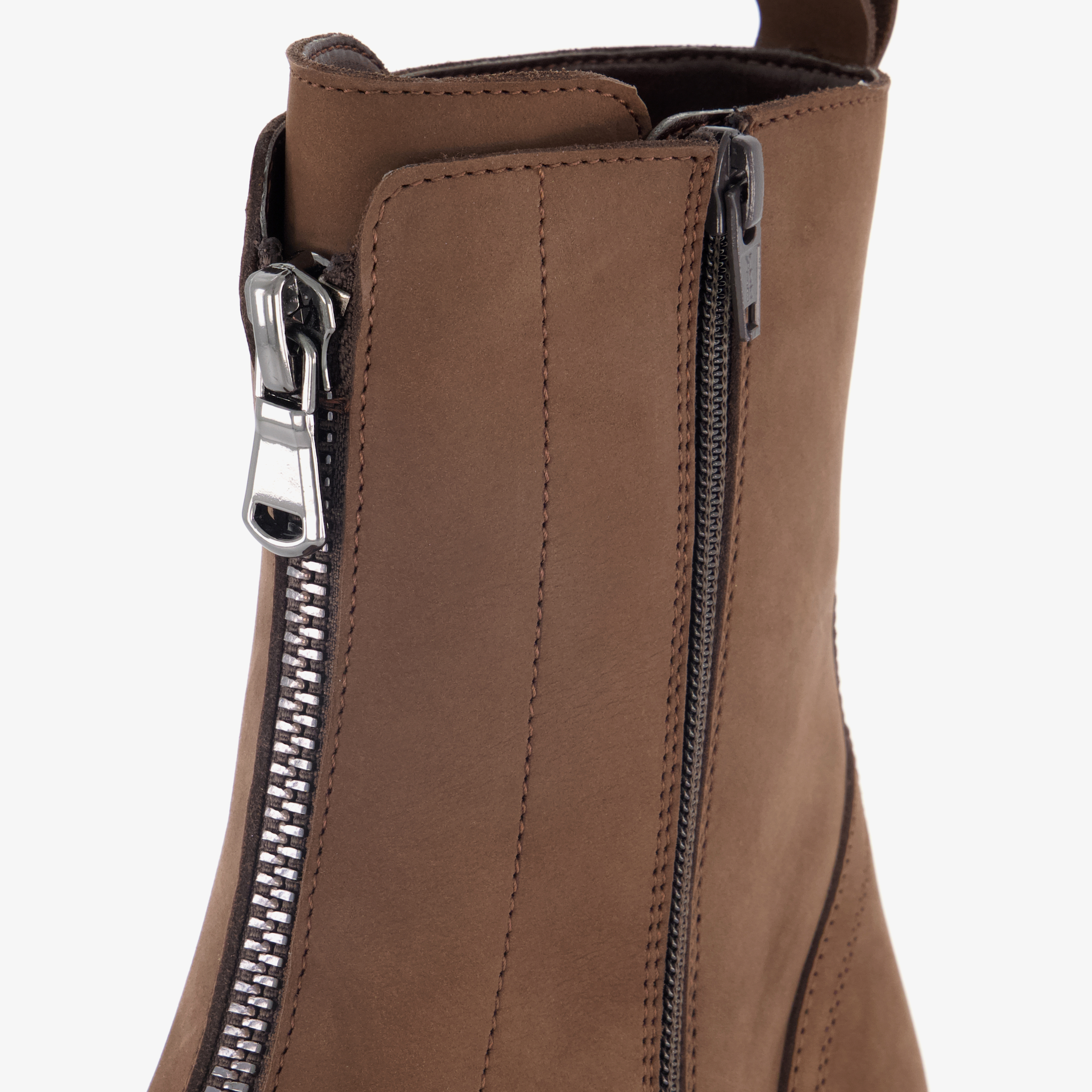 Harper leren dames boots met rits bruin enkellaarzen – foto 5