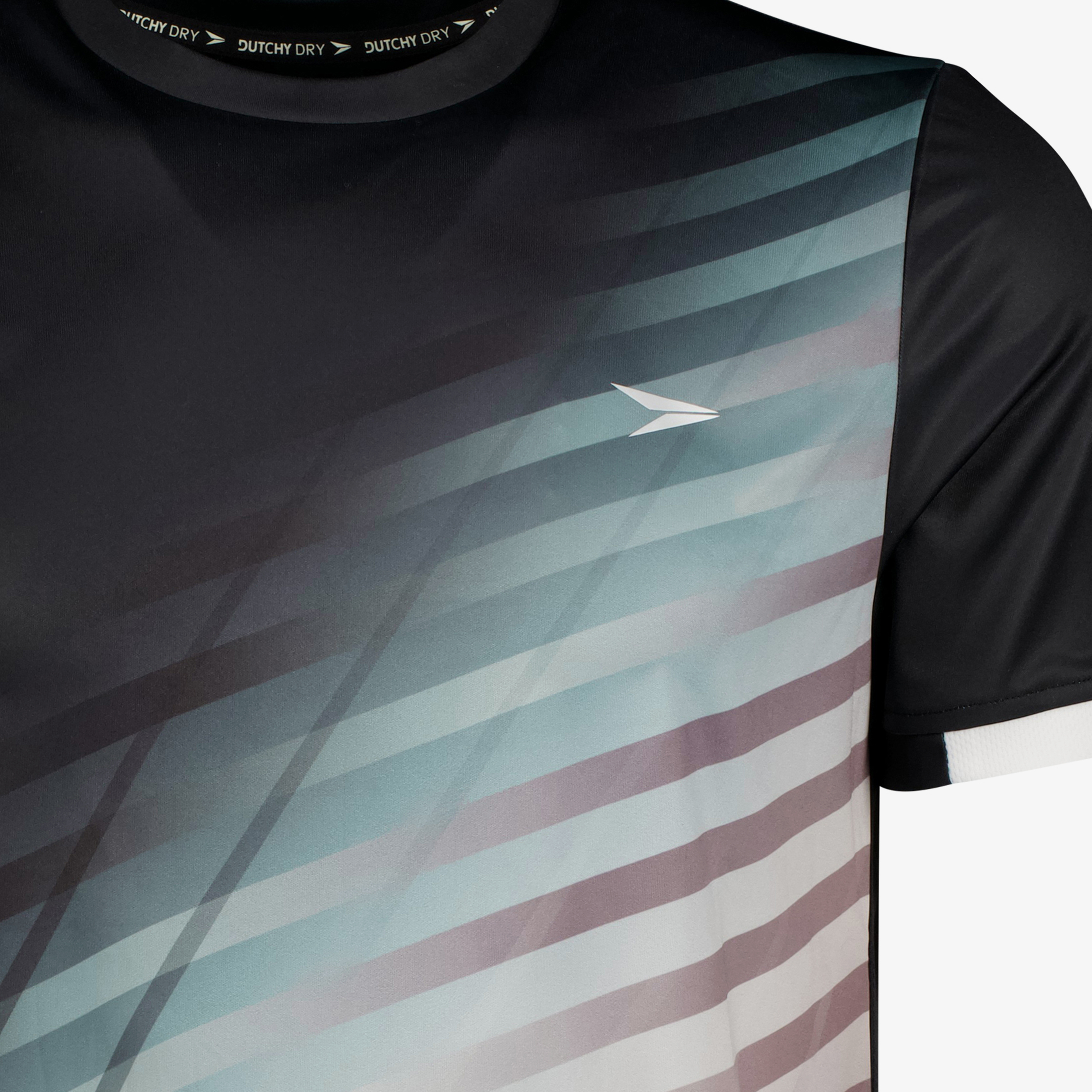 Dutchy Dry heren voetbal T-shirt met print zwart sport & spel – foto 2