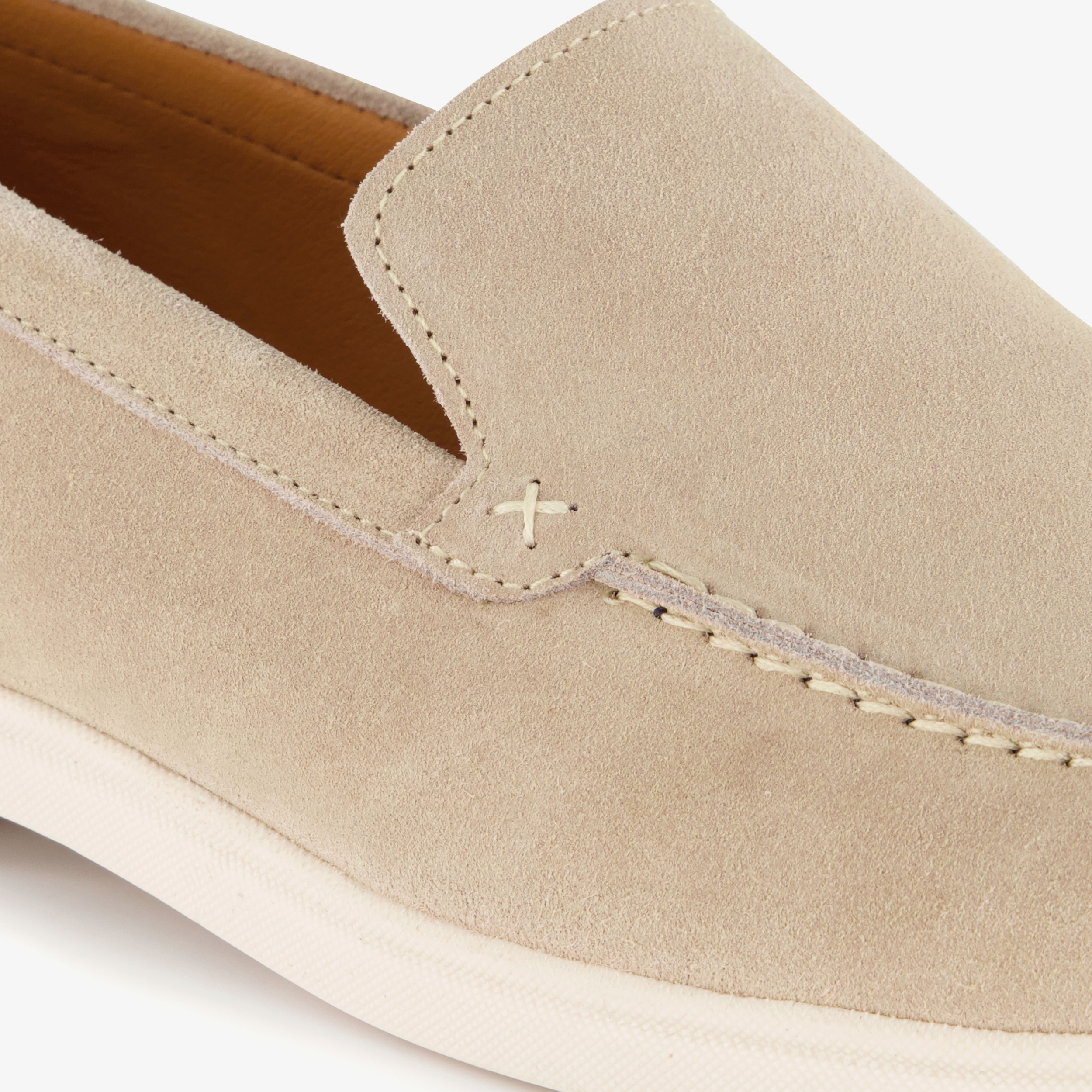 Van Beers suède heren instappers beige – foto 5