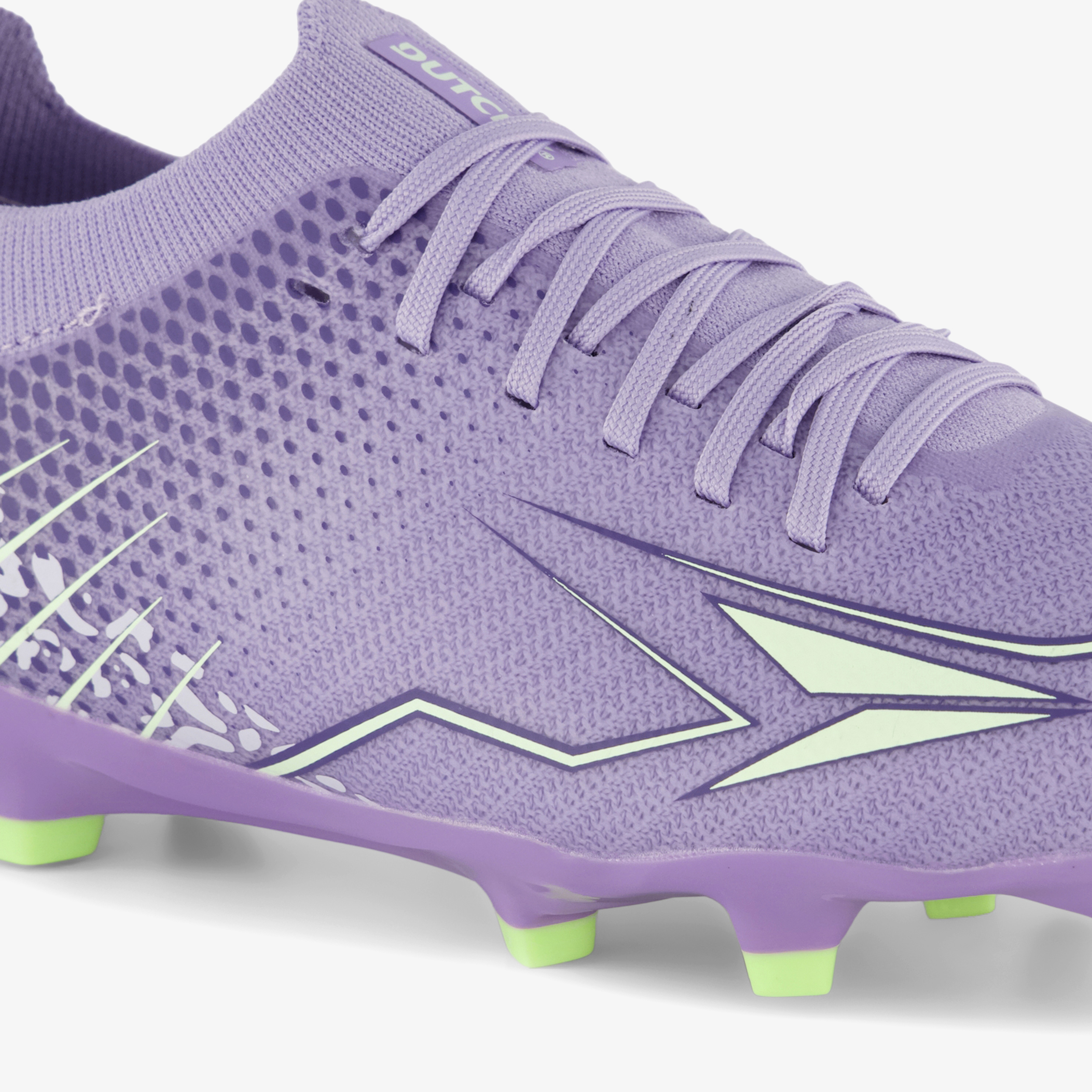 Dutchy FG kinder voetbalschoenen paars groen meisjes veldschoenen – foto 5