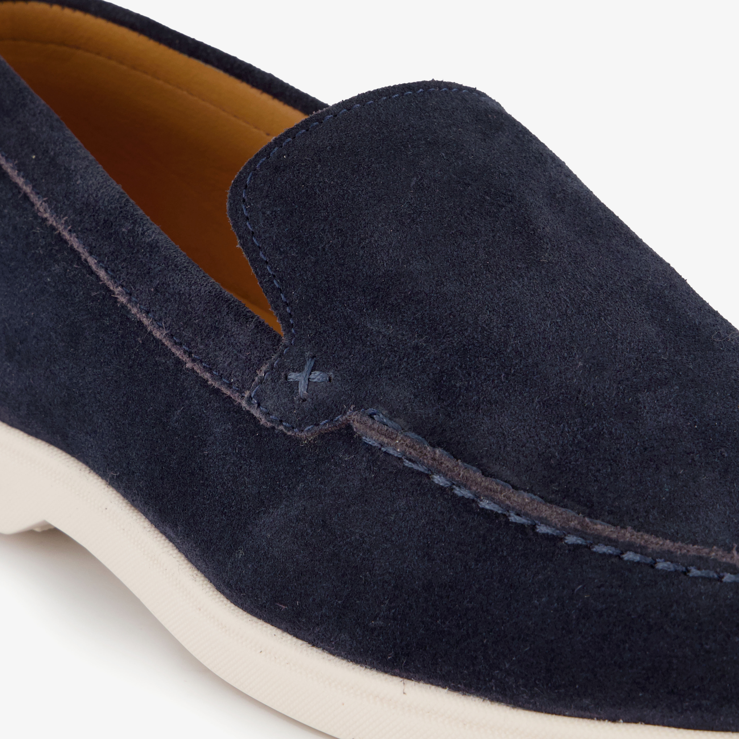 Van Beers suède heren instappers donkerblauw – foto 5
