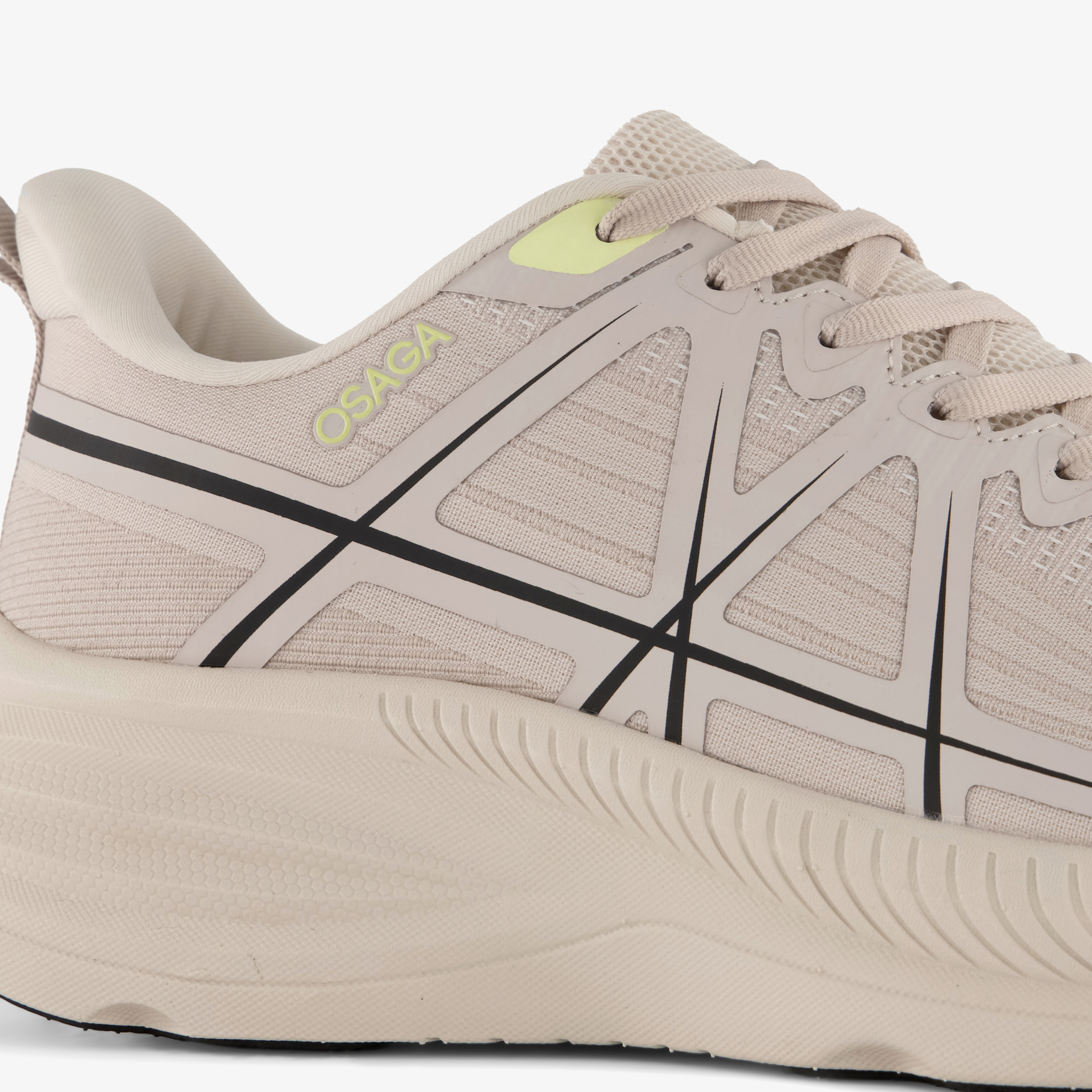 Osaga Zeus heren hardloopschoenen beige – foto 5