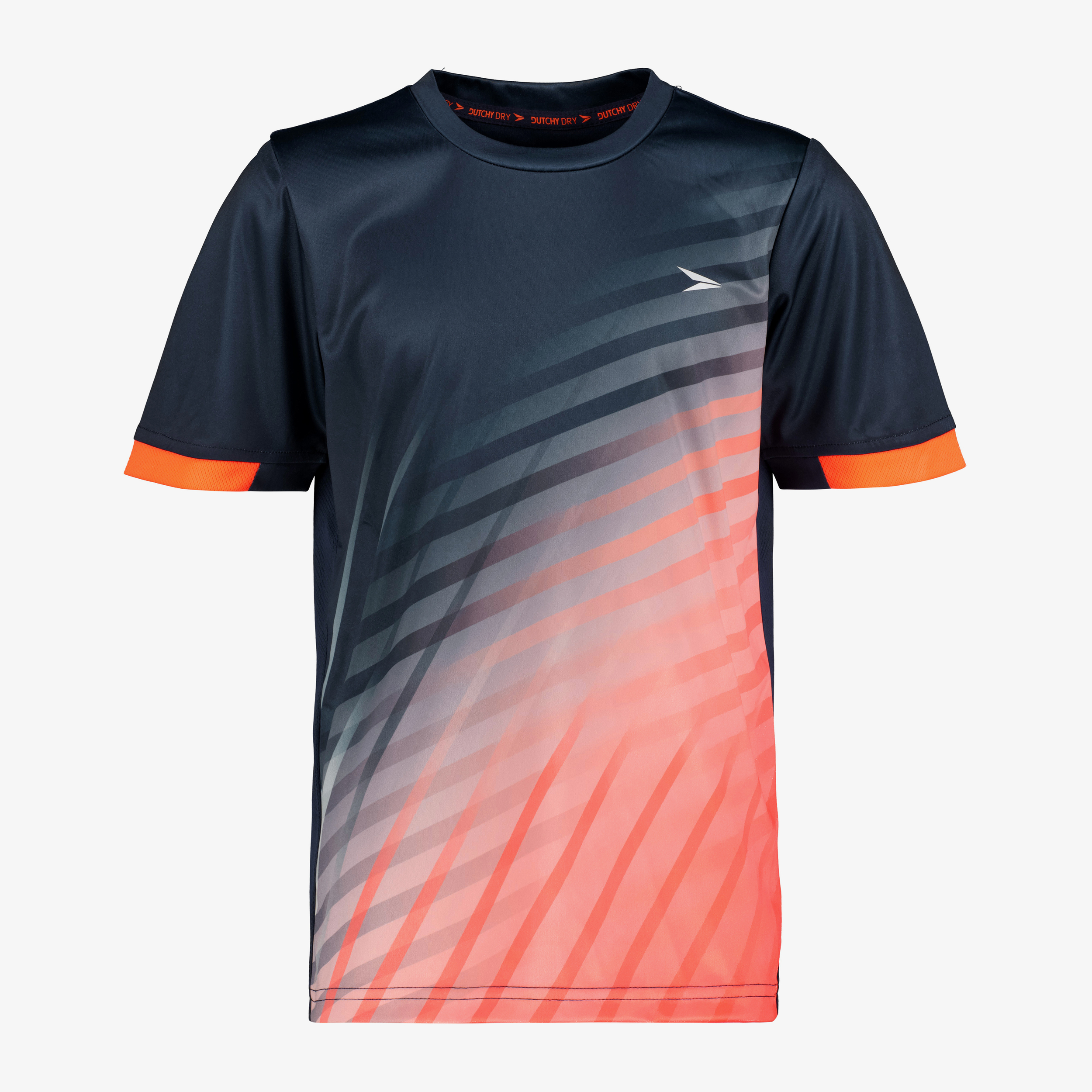Dutchy Dry kinder voetbal T-shirt blauw oranje meisjes sport & spel