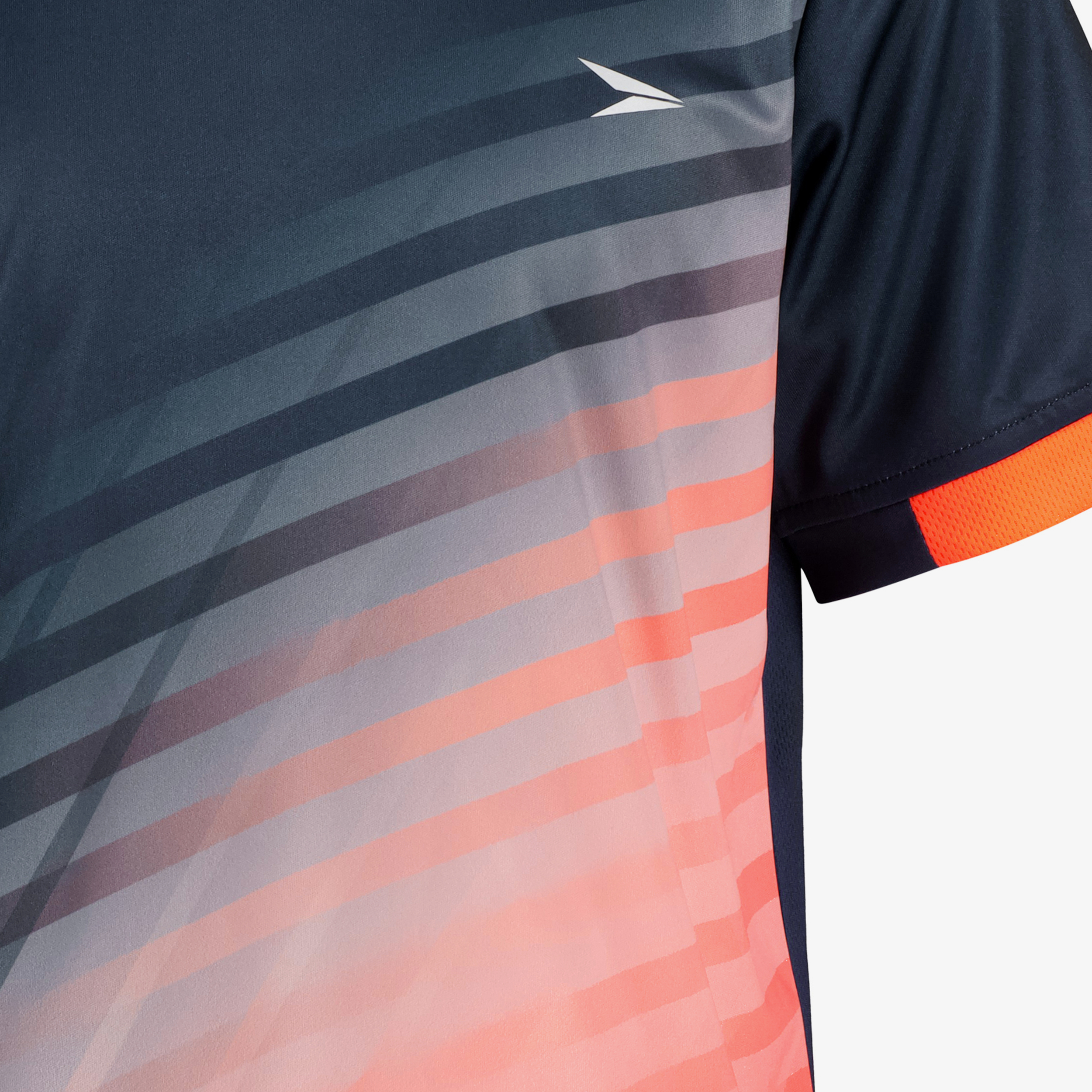 Dutchy Dry kinder voetbal T-shirt blauw oranje meisjes sport & spel – foto 2