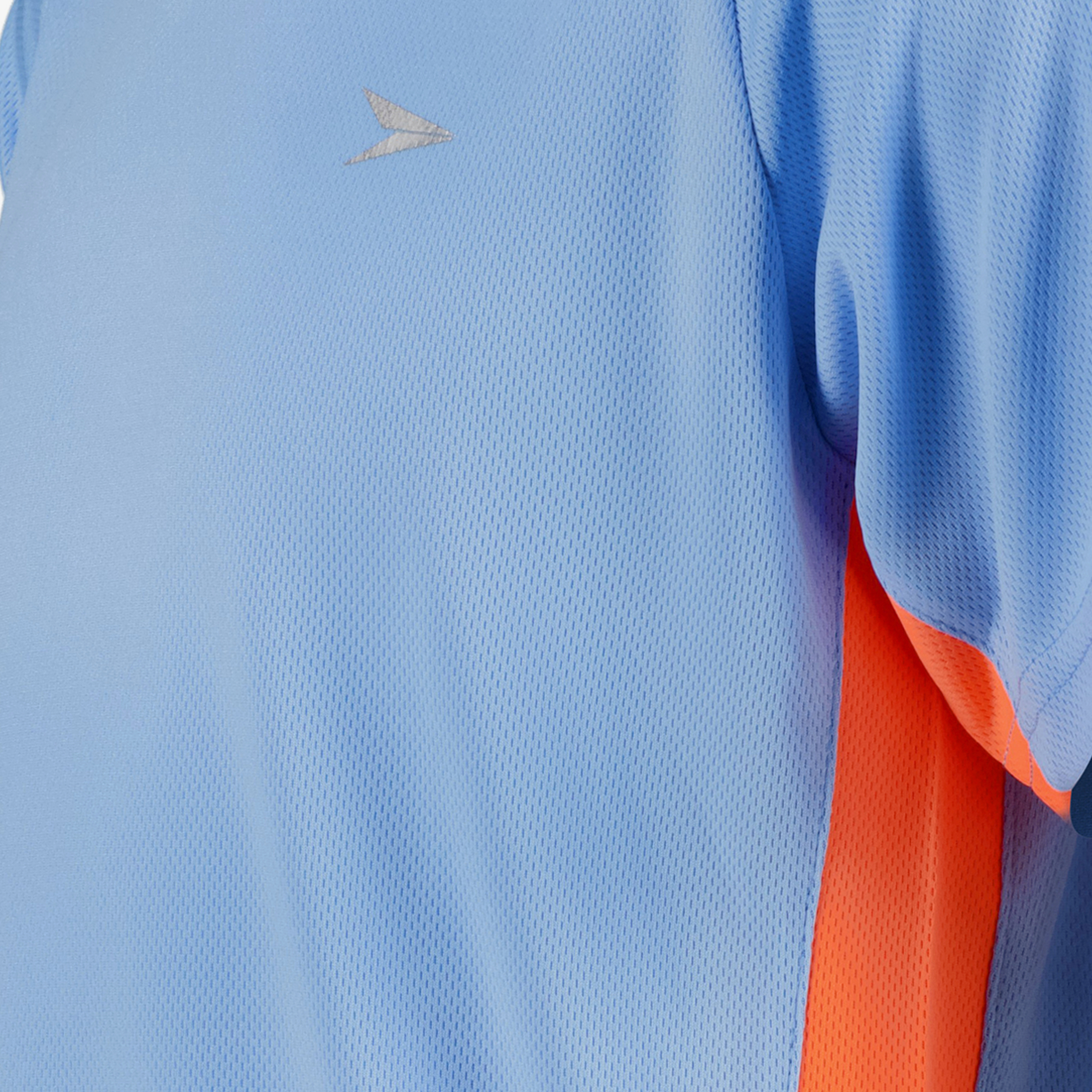Dutchy kinder voetbal T-shirt lichtblauw oranje meisjes sport & spel – foto 2