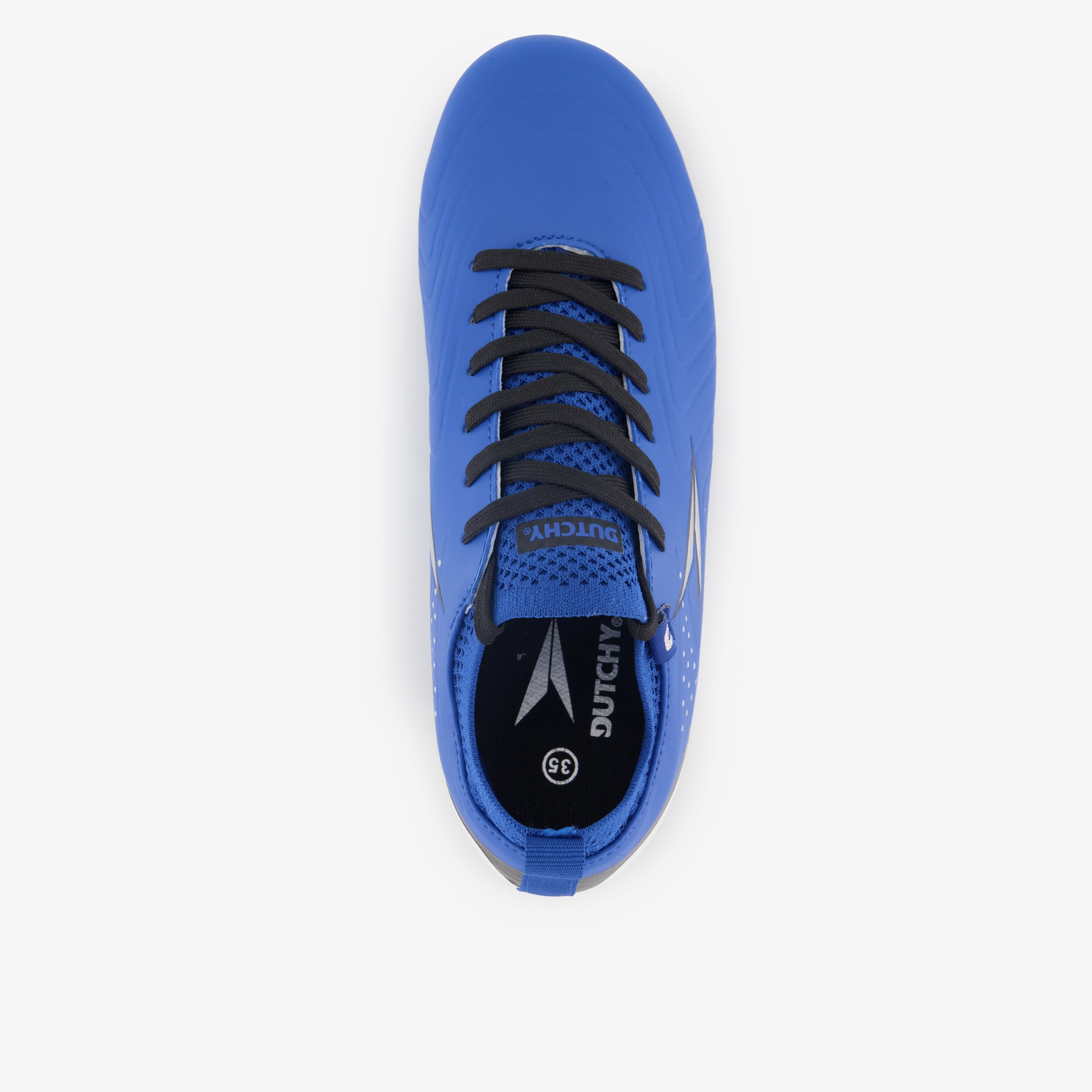 Dutchy FG kinder voetbalschoenen blauw wit meisjes veldschoenen – foto 4