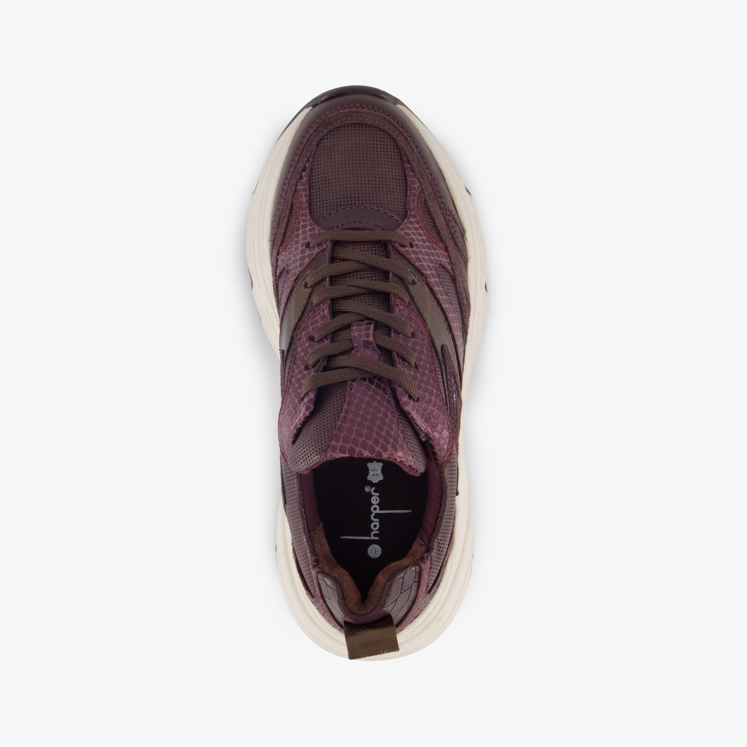 Harper dames sneakers bordeaux rood – foto 4