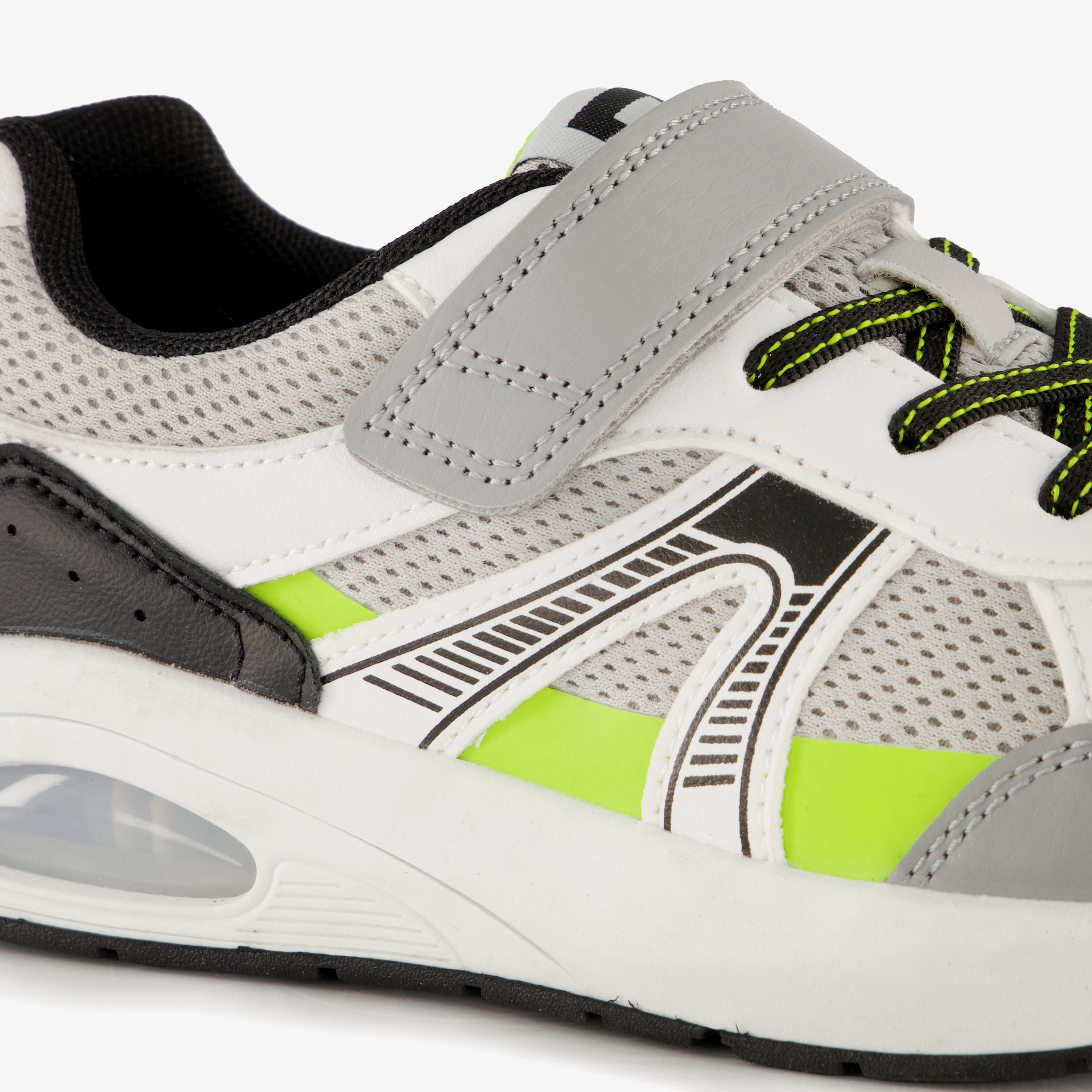 Blue Box jongens sneakers met airzool grijs groen – foto 5