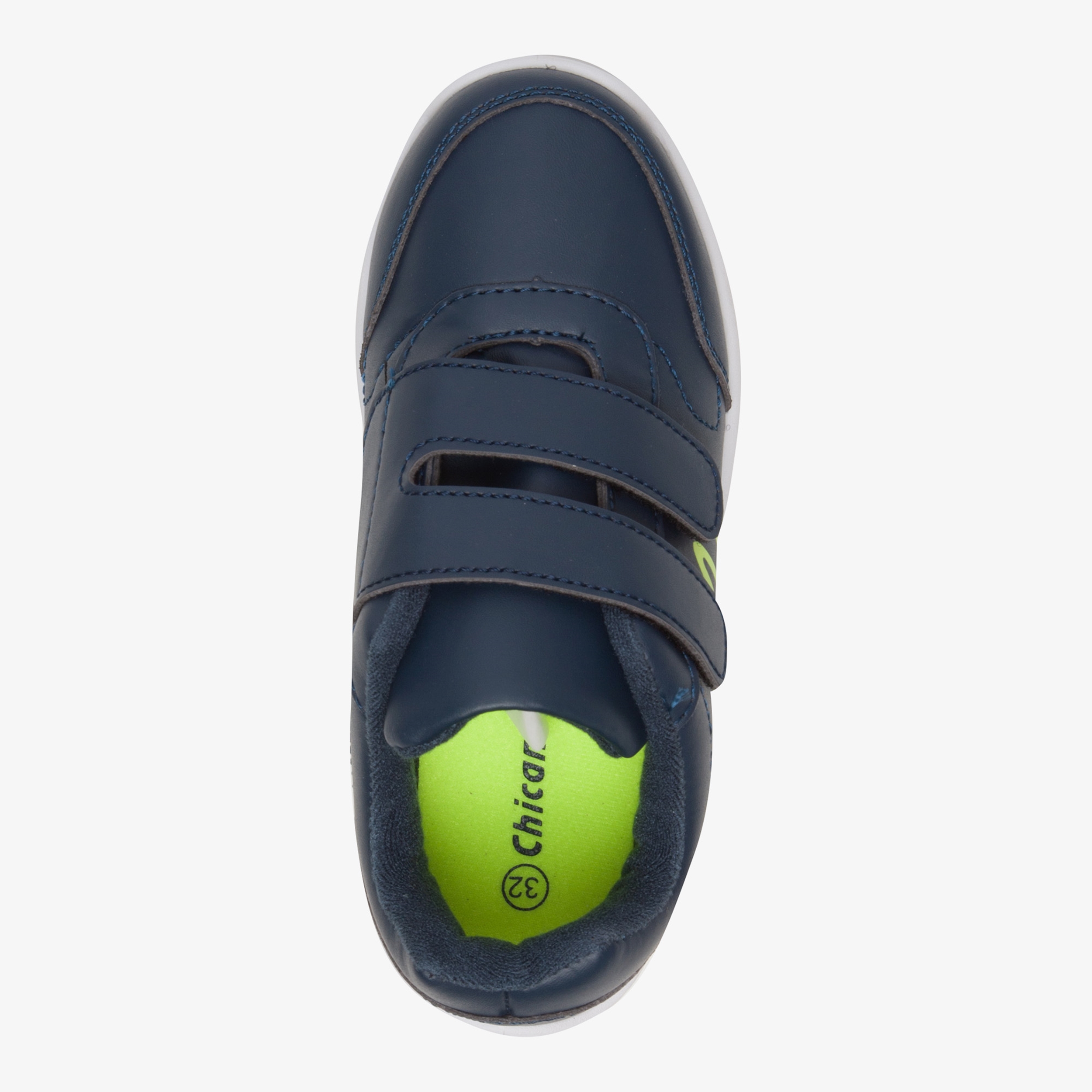 Chicane kinder gymschoenen klittenband blauw groen jongens – foto 4