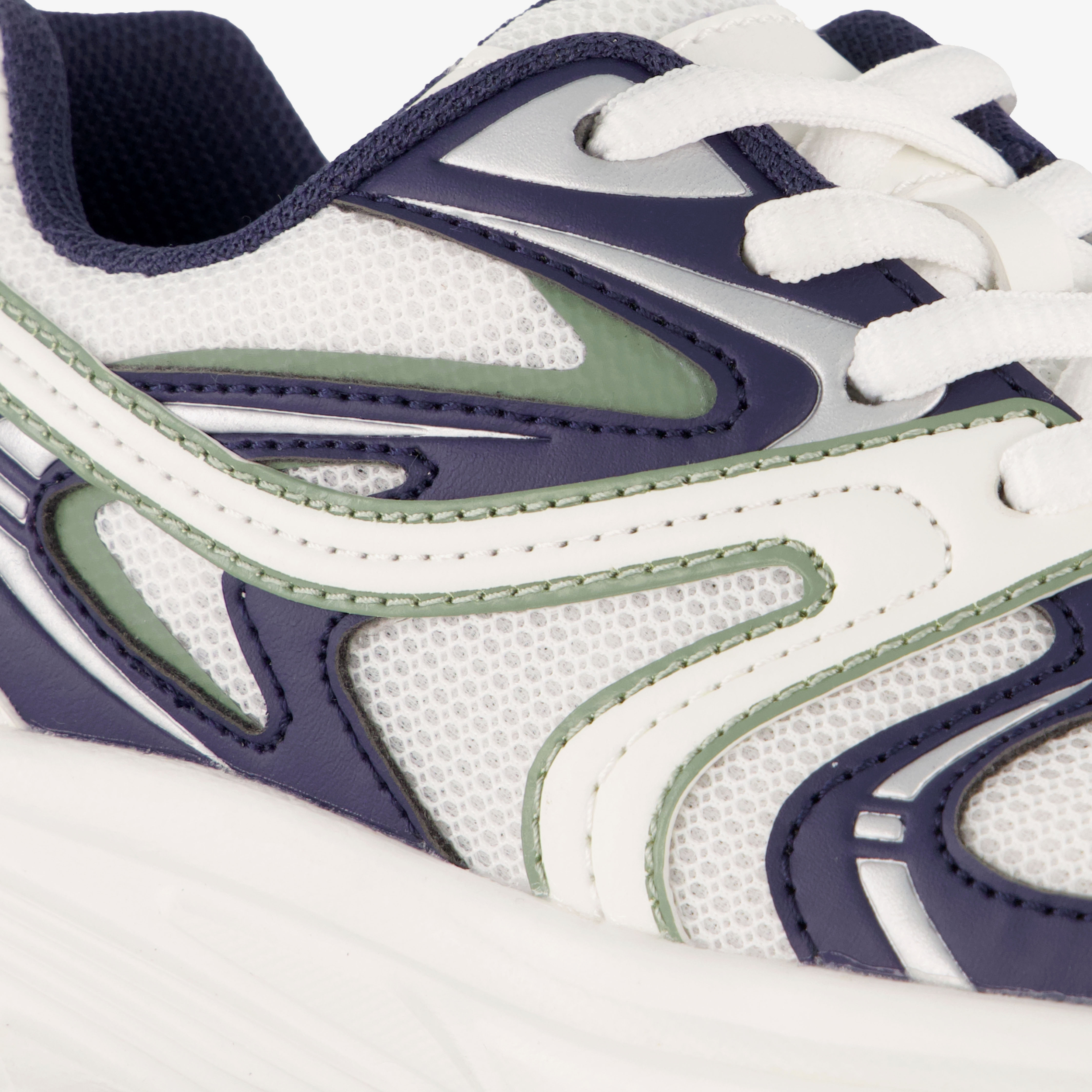 Blue Box jongens dad sneakers wit blauw – foto 5