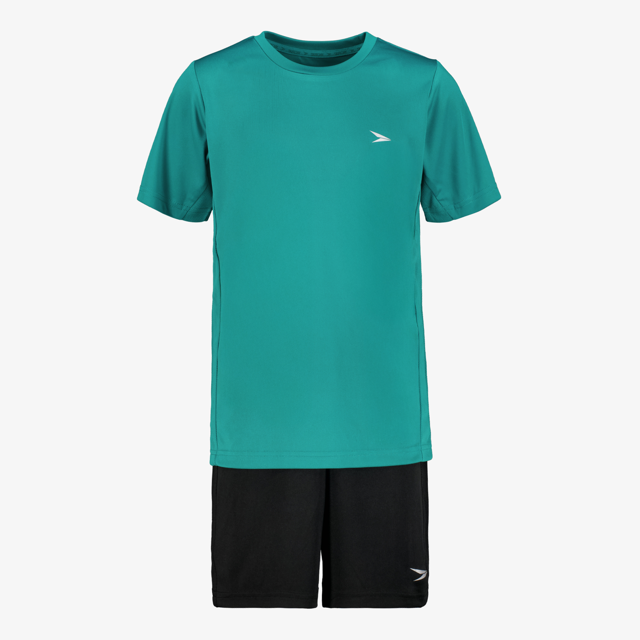 Dutchy tweedelig kinder sport set groen zwart jongens