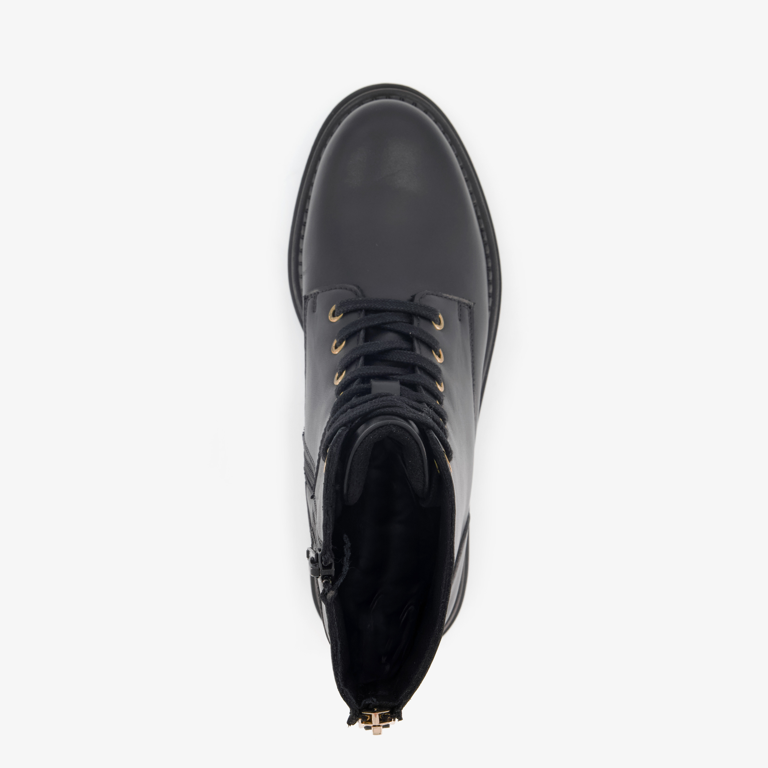 Harper leren dames veterboots met rits zwart laarzen – foto 4