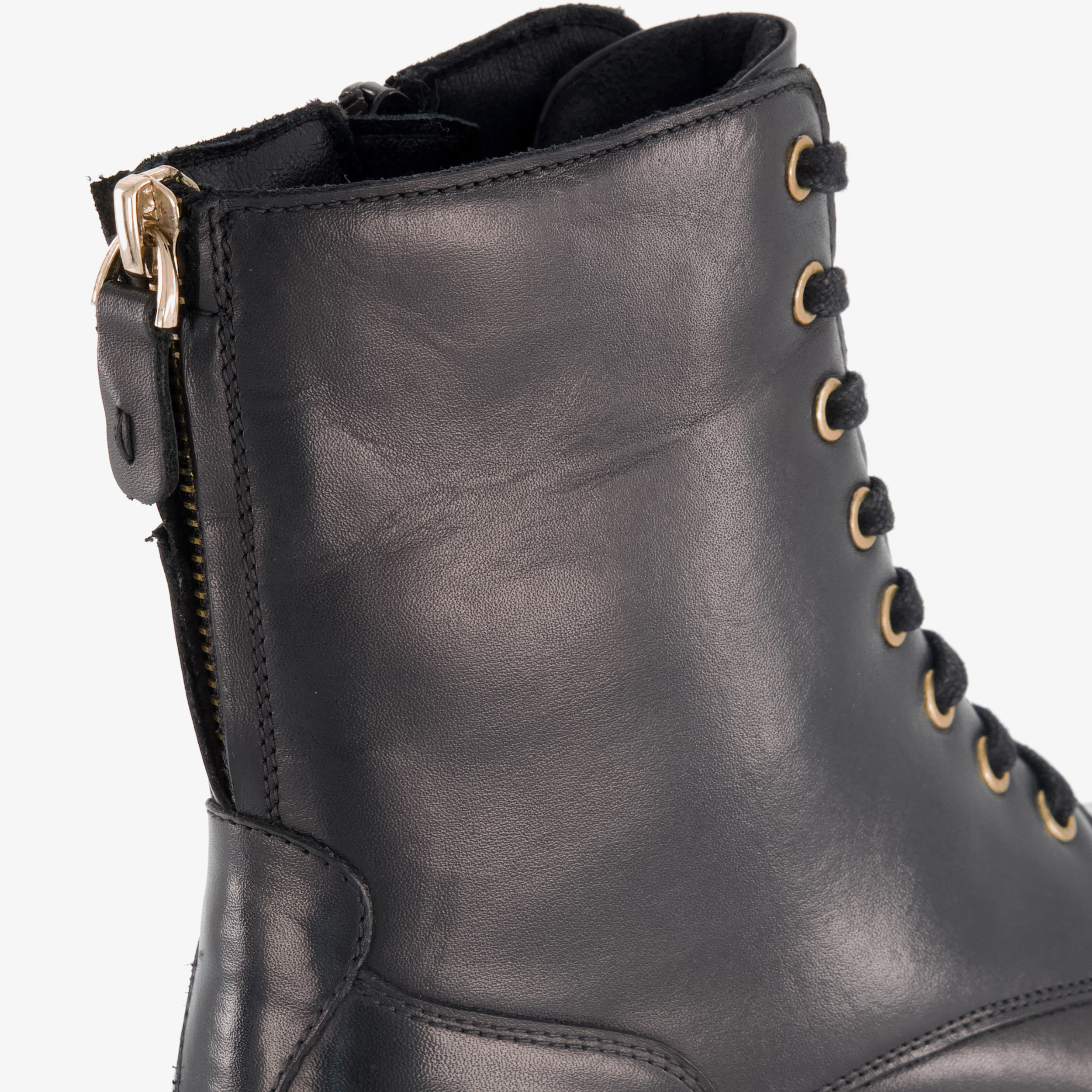 Harper leren dames veterboots met rits zwart laarzen – foto 5