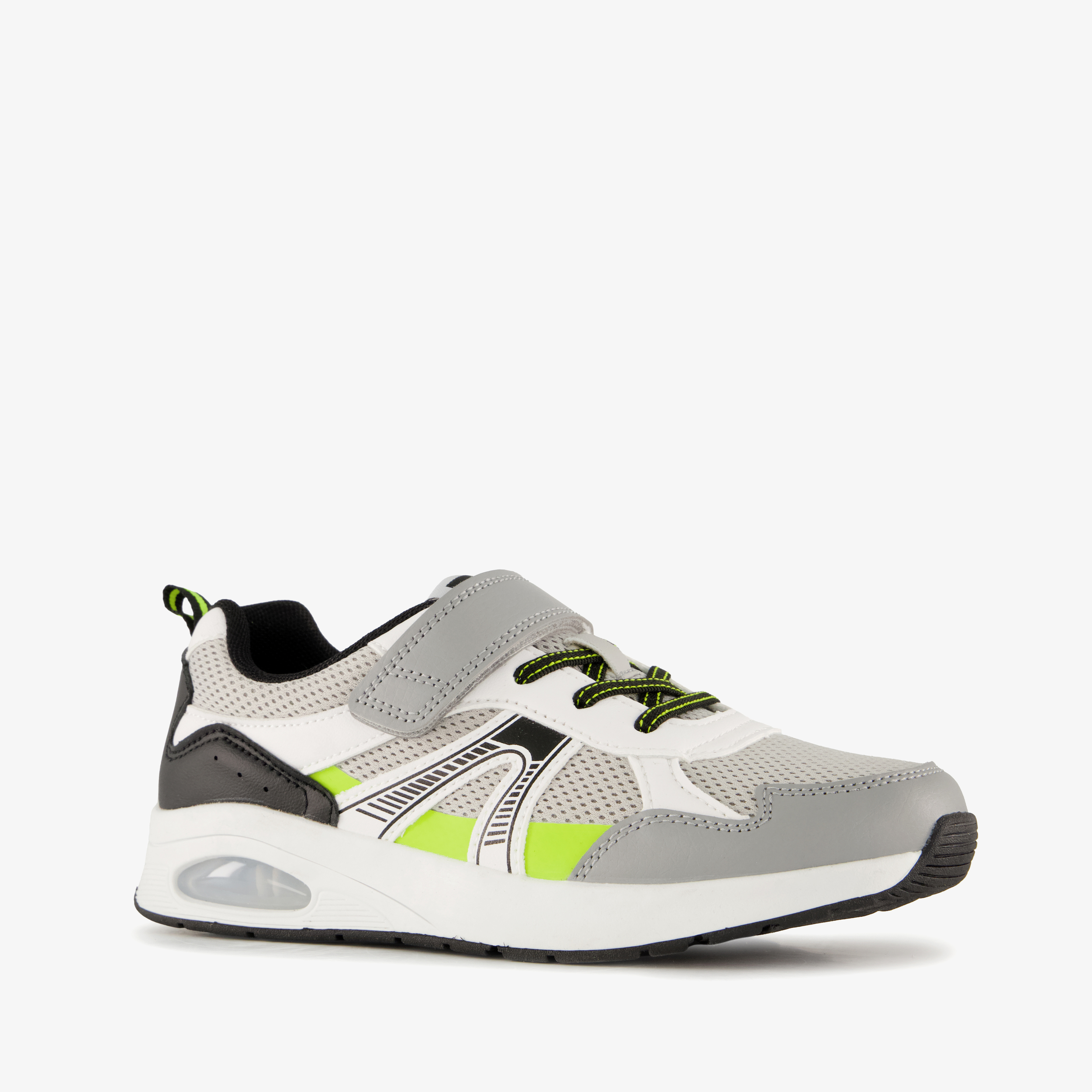 Blue Box jongens sneakers met airzool grijs groen