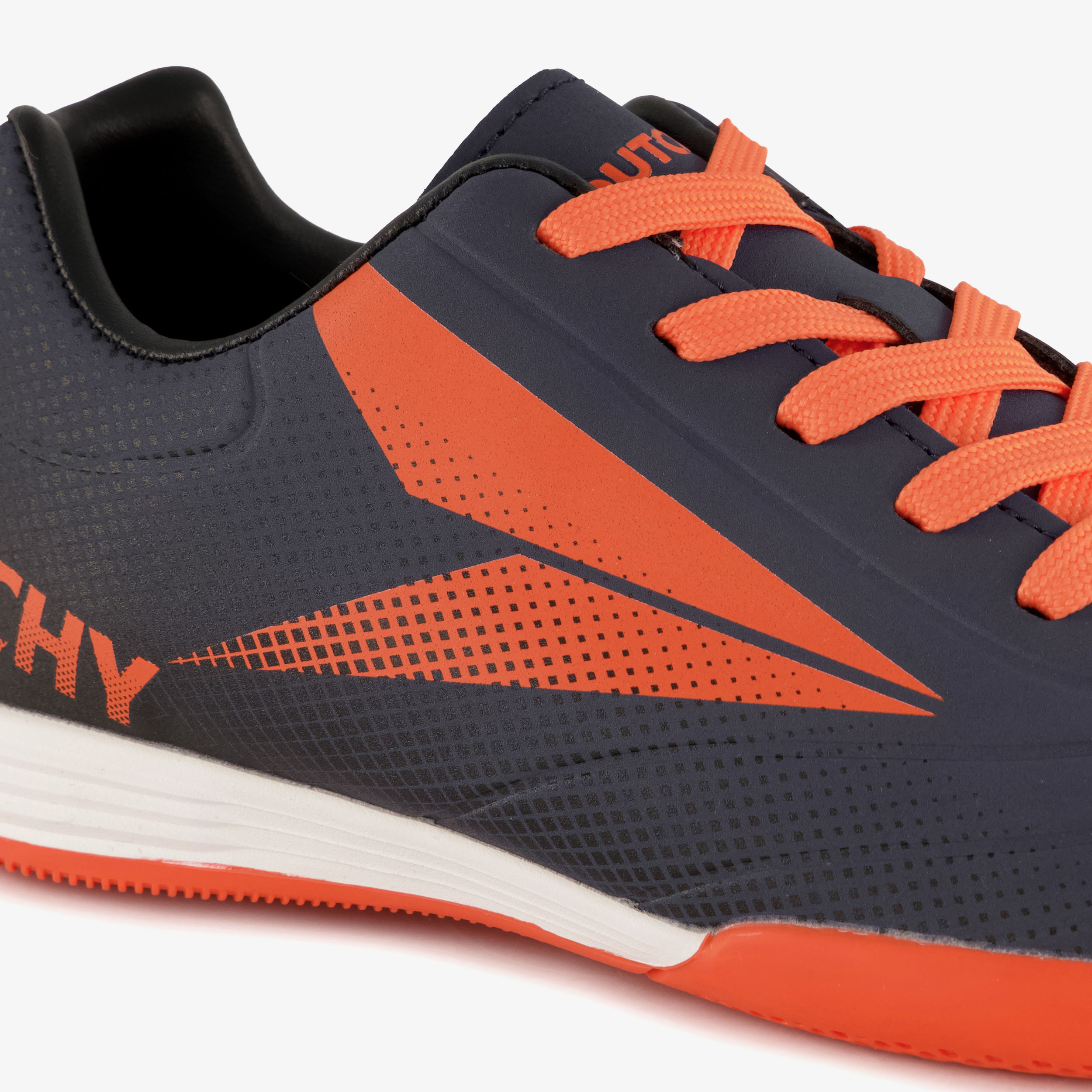 Dutchy IC kinder zaalvoetbalschoenen blauw oranje meisjes sportschoenen – foto 5