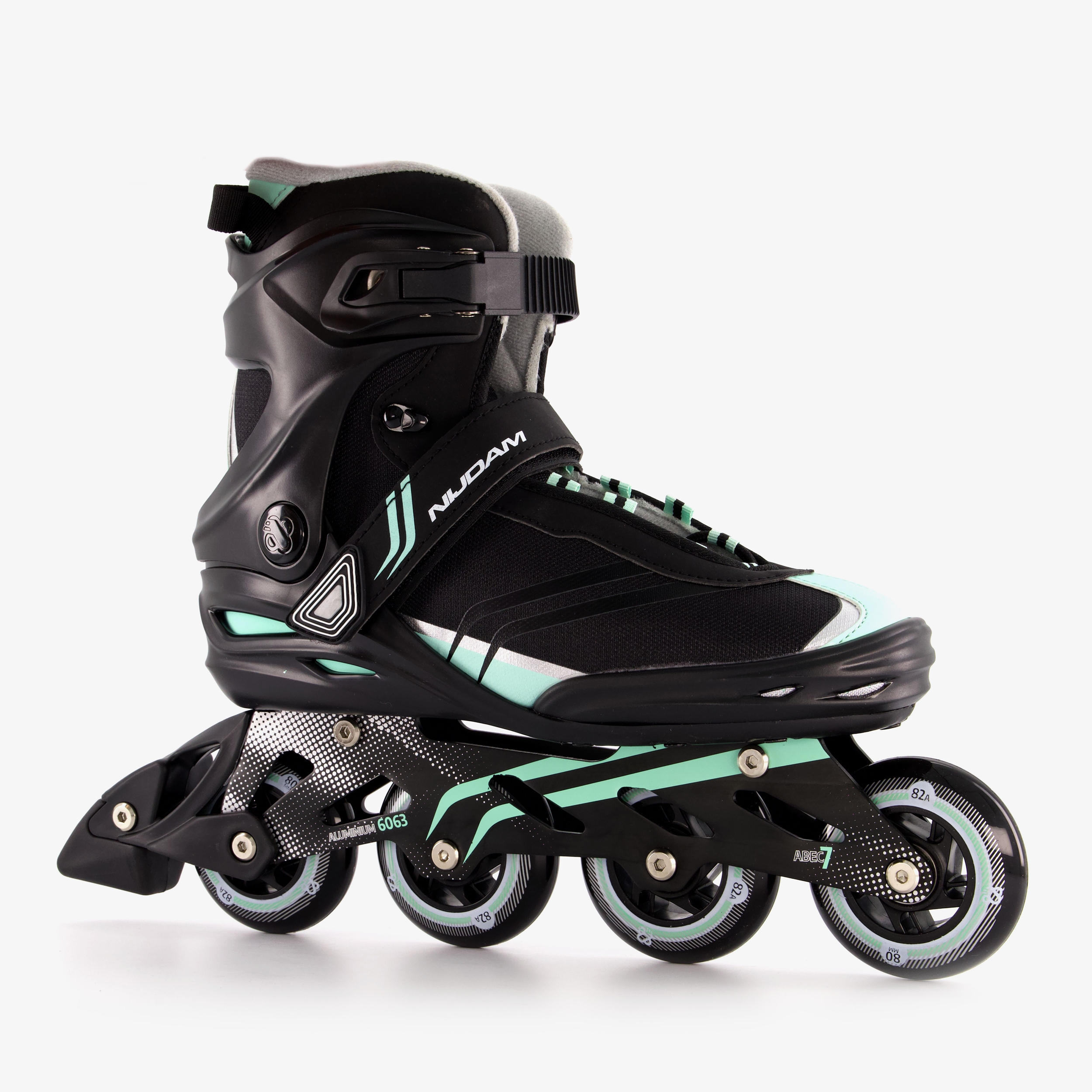 Nijdam dames softboot skeelers zwart