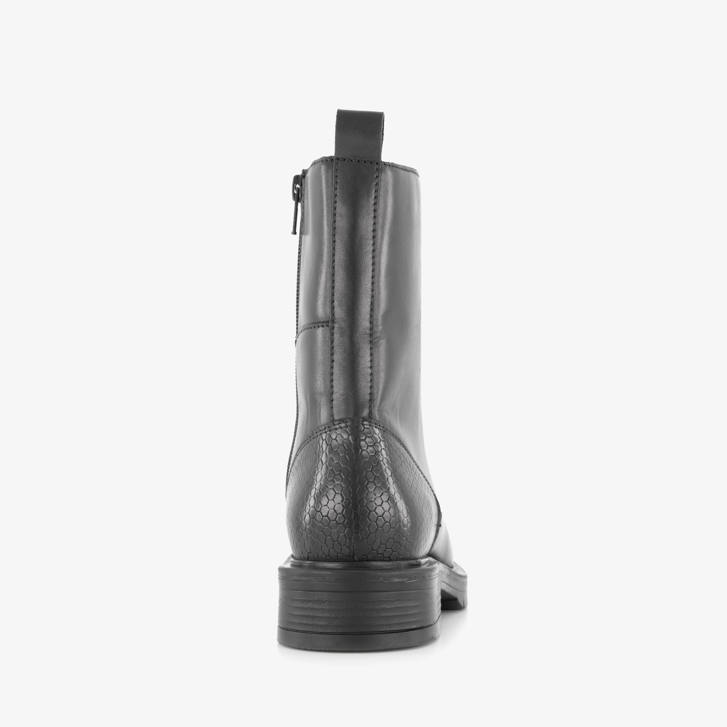 Harper leren dames veterboots zwart laarzen – foto 2