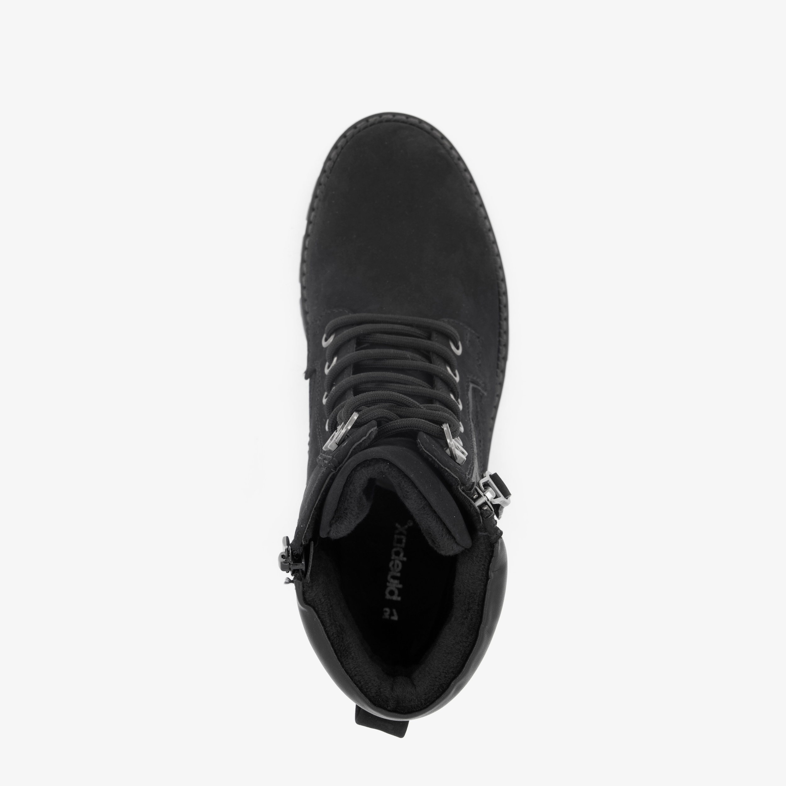 Blue box dames veterboots zwart – foto 3