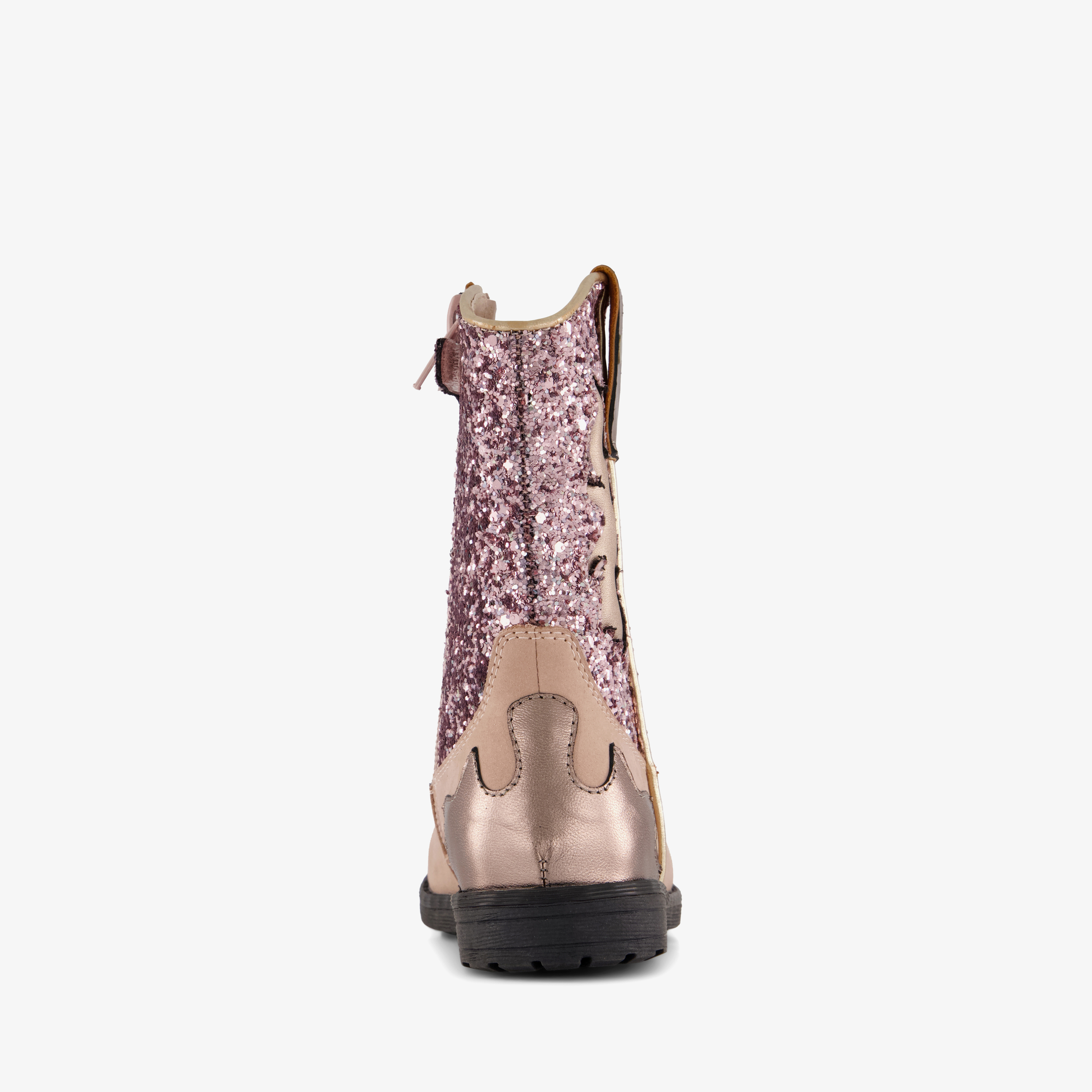 Stap leren meisjes cowboylaarzen roze beige – foto 2