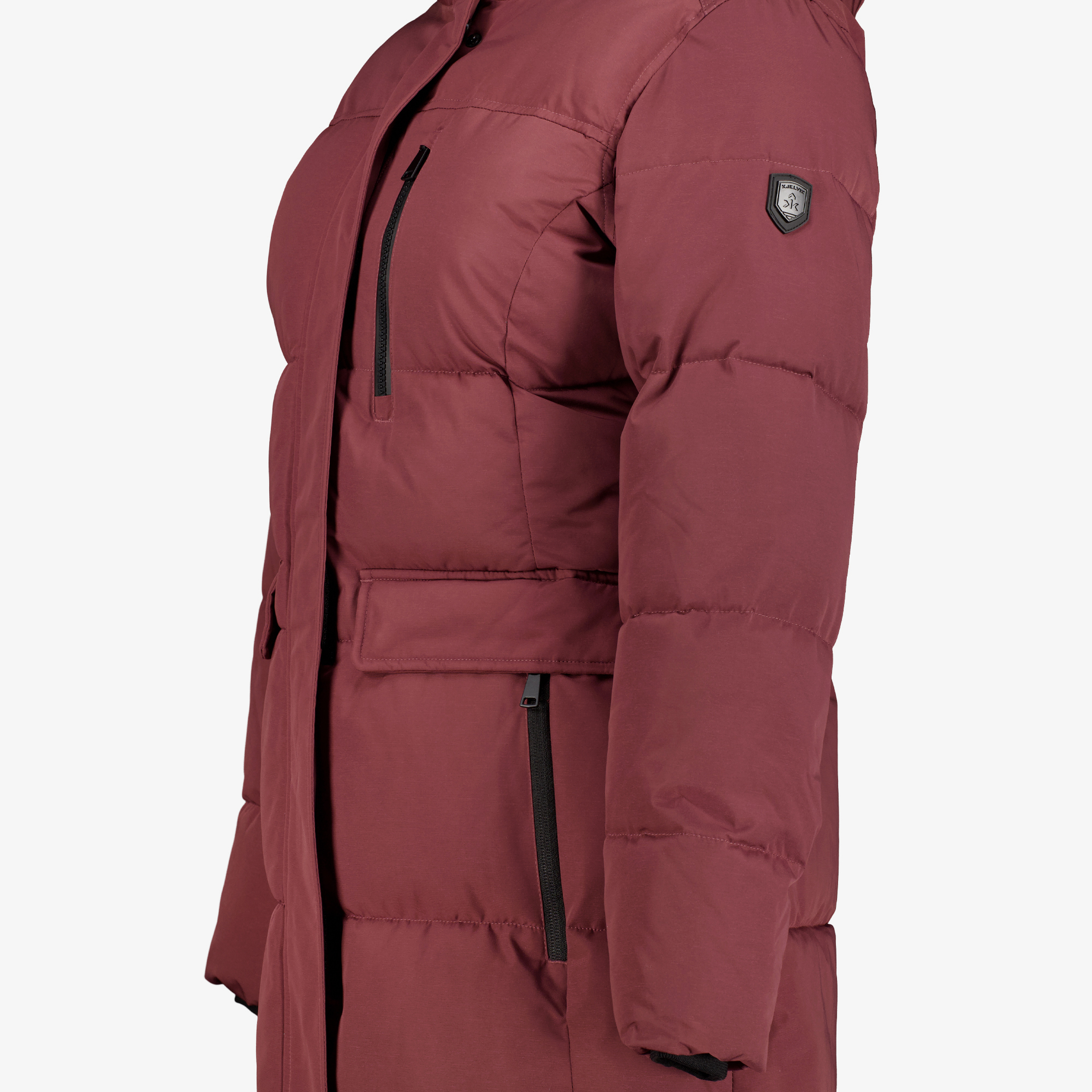 Kjelvik gewatteerde dames outdoor jas rood jassen – foto 2
