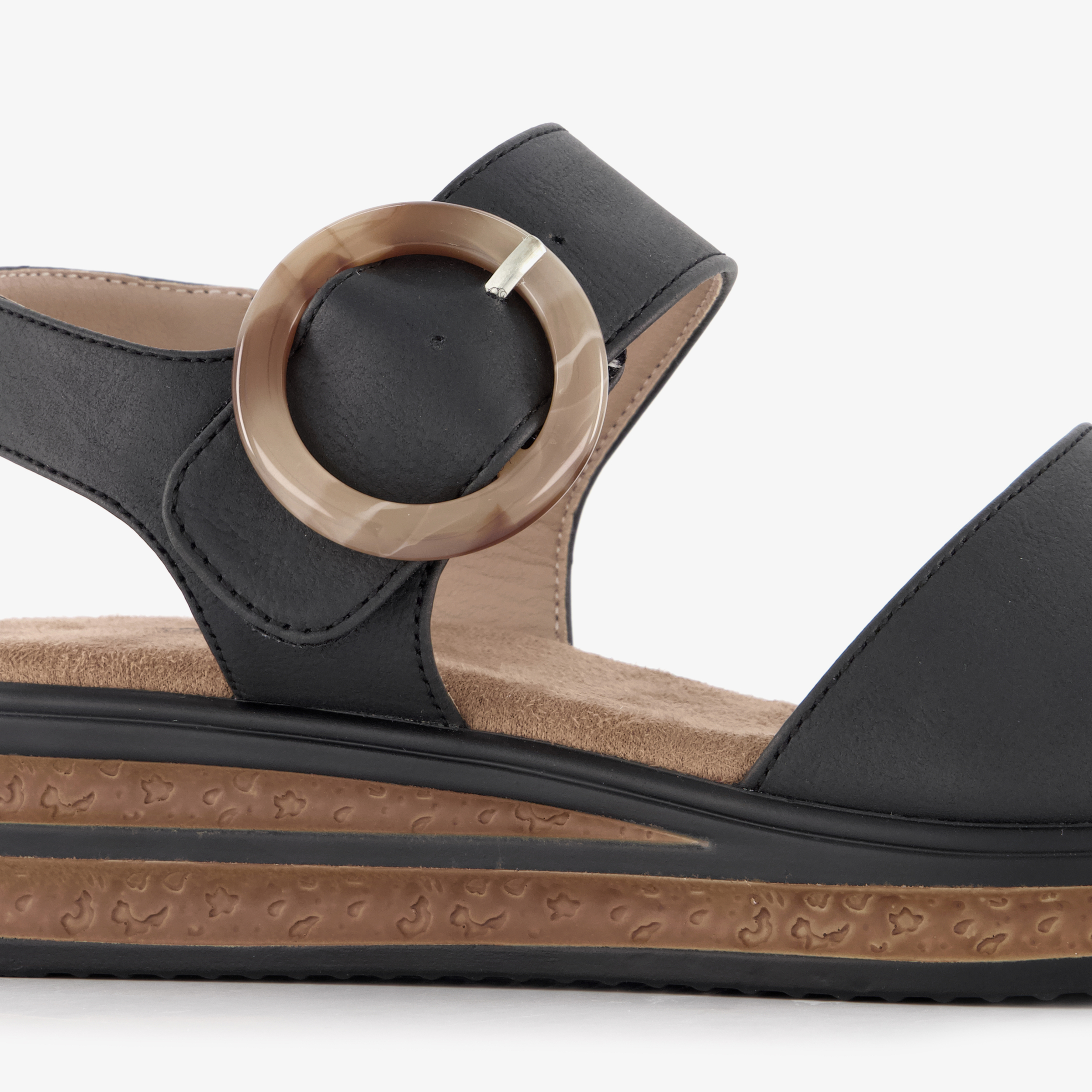 Natuform dames sandalen zwart bruin – foto 5