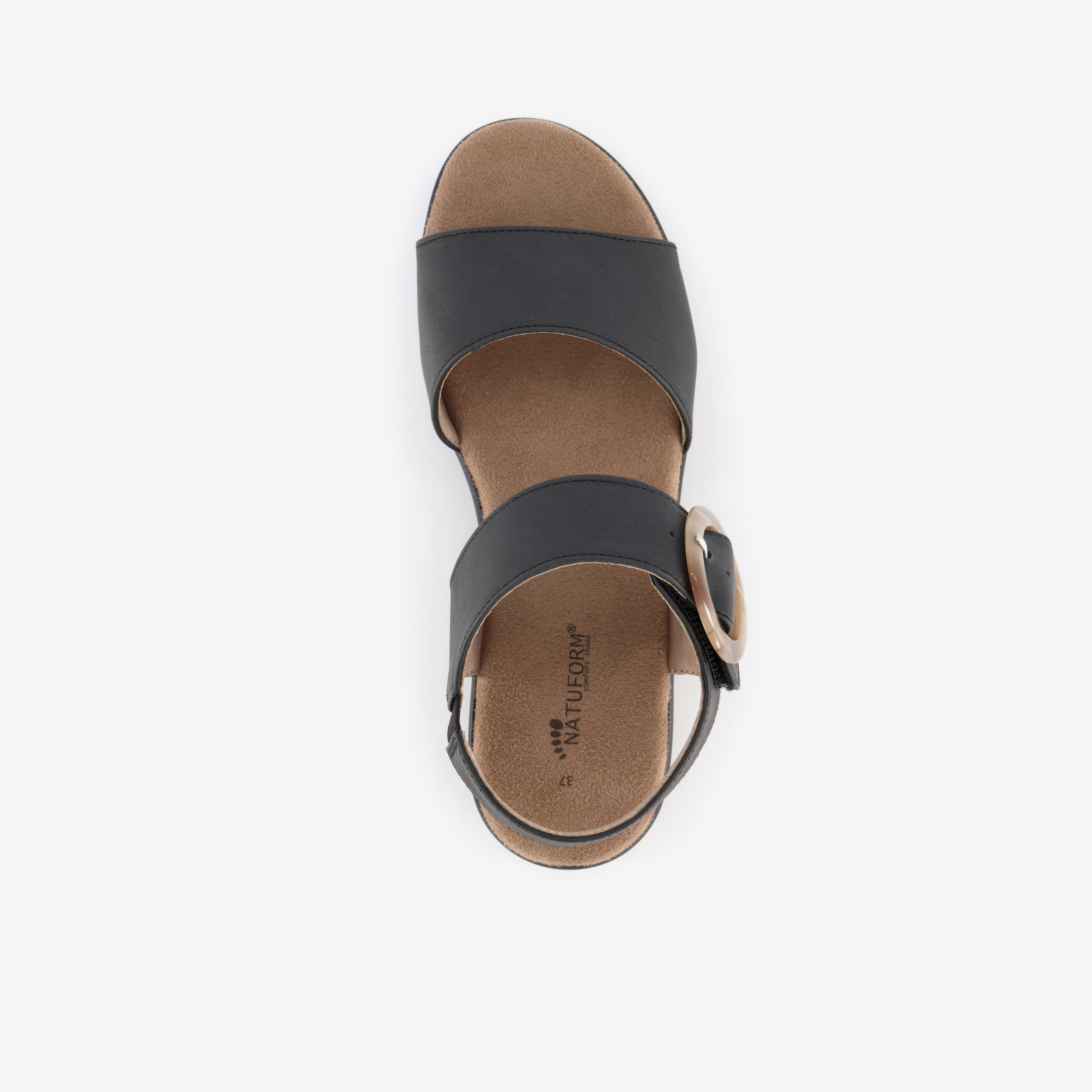 Natuform dames sandalen zwart bruin – foto 4