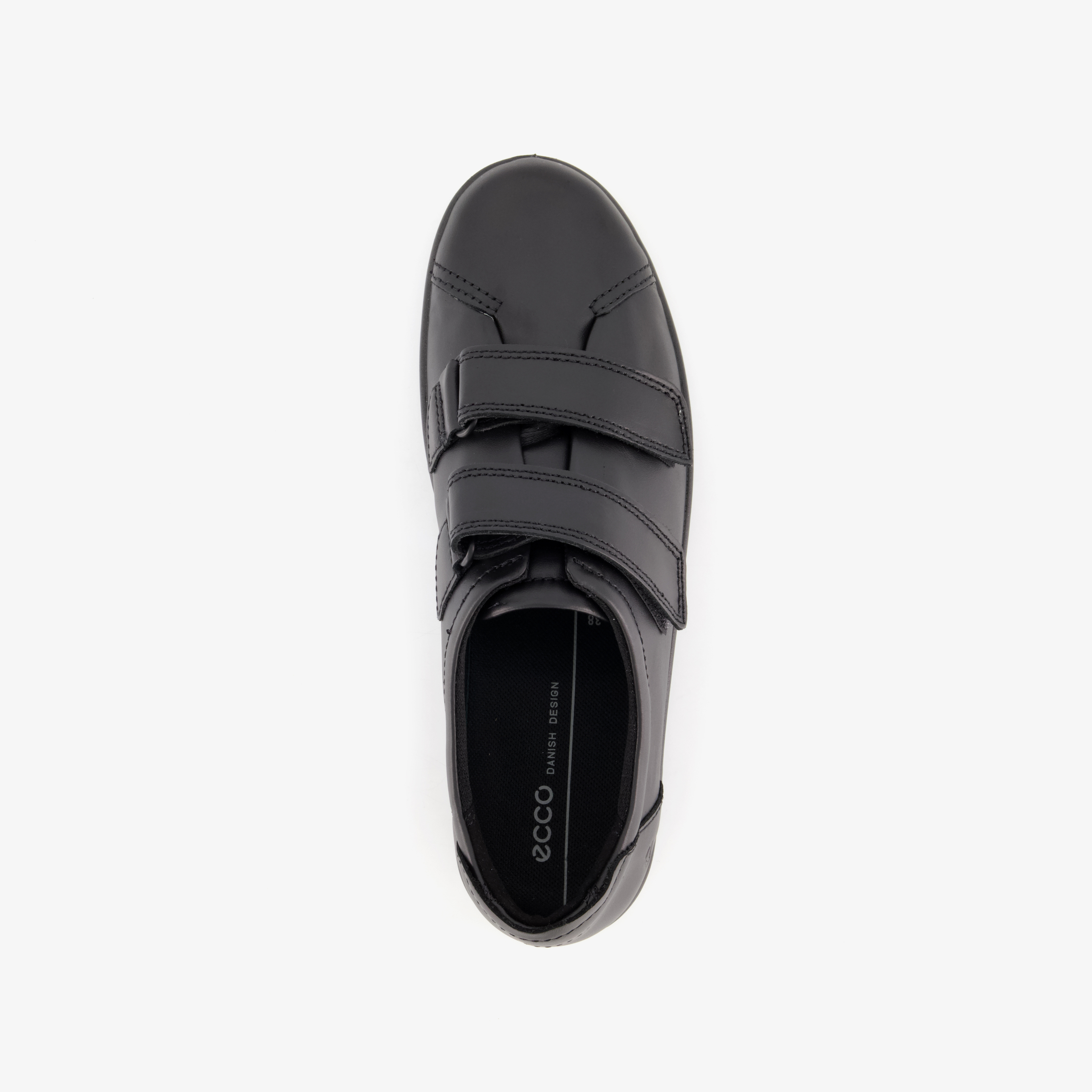 ECCO Soft 2.0 leren dames sneakers zwart – foto 4
