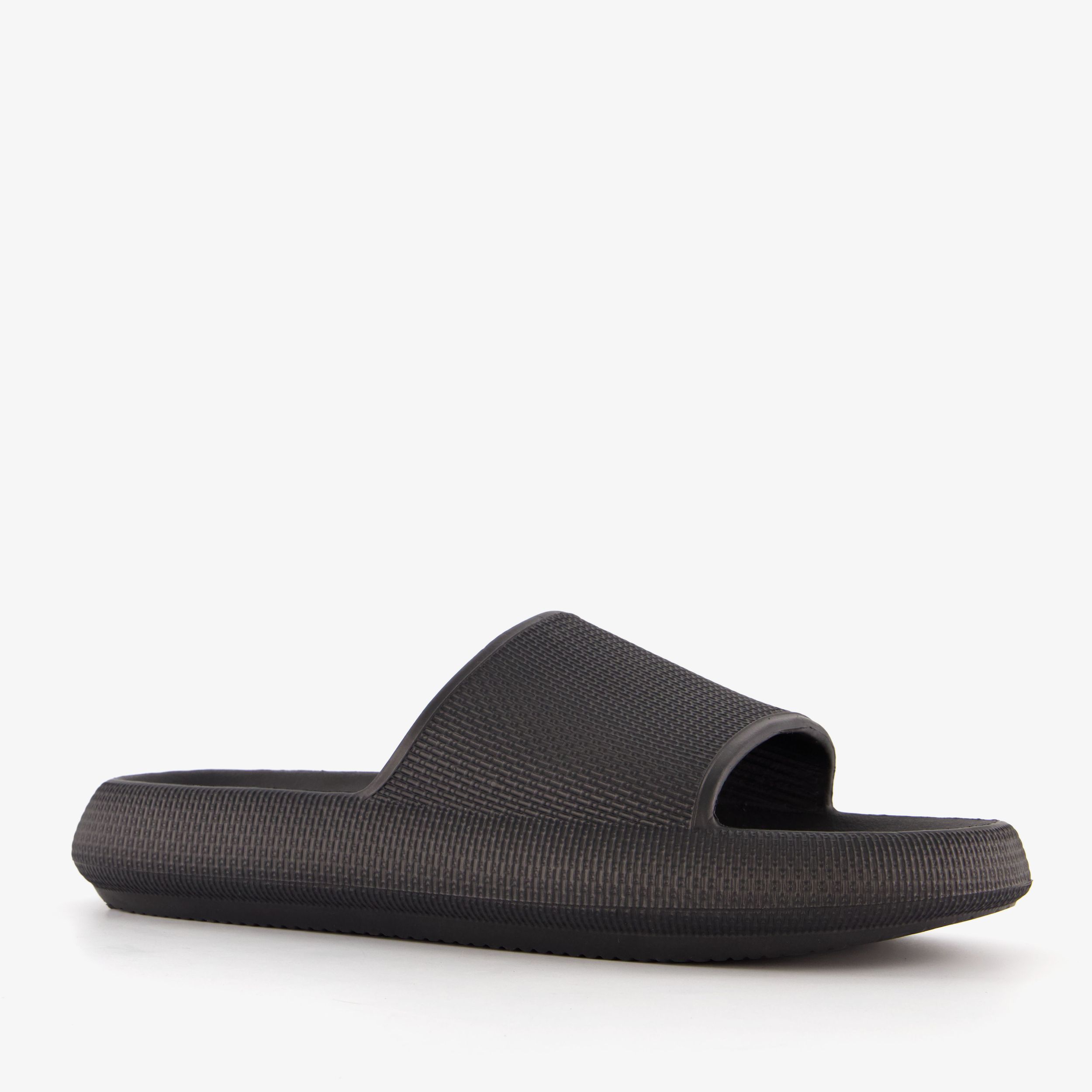 Heren badslippers zwart