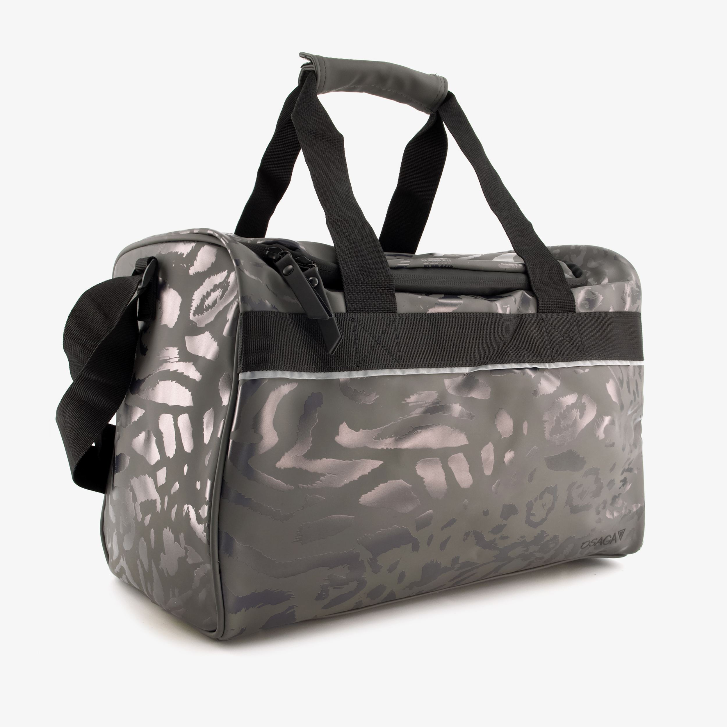 Osaga sporttas zwarte met panterprint 26 liter Osaga sporttas zwarte met panterprint 26 liter
