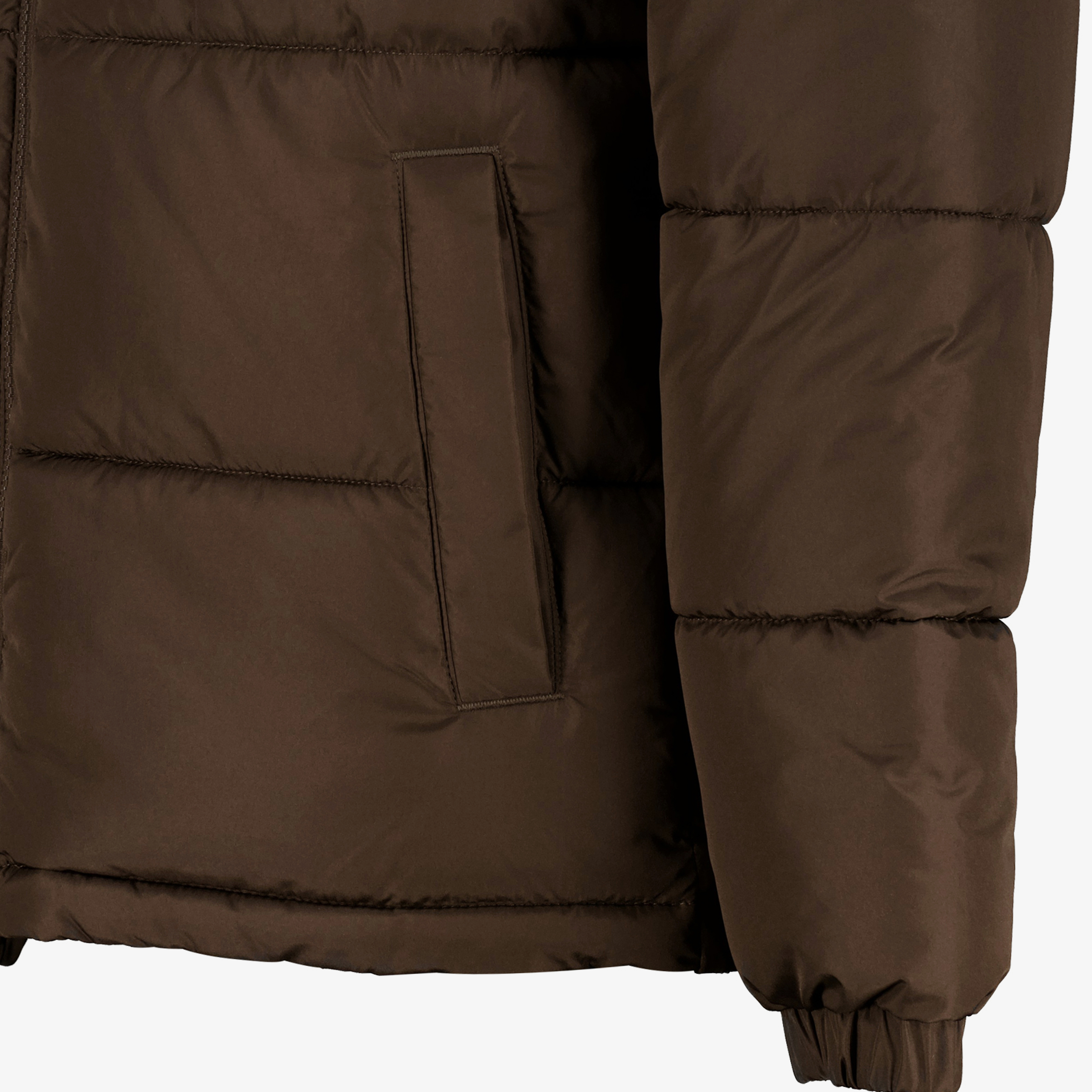 JJ REBEL gewatteerde heren puffer jas bruin jassen – foto 2