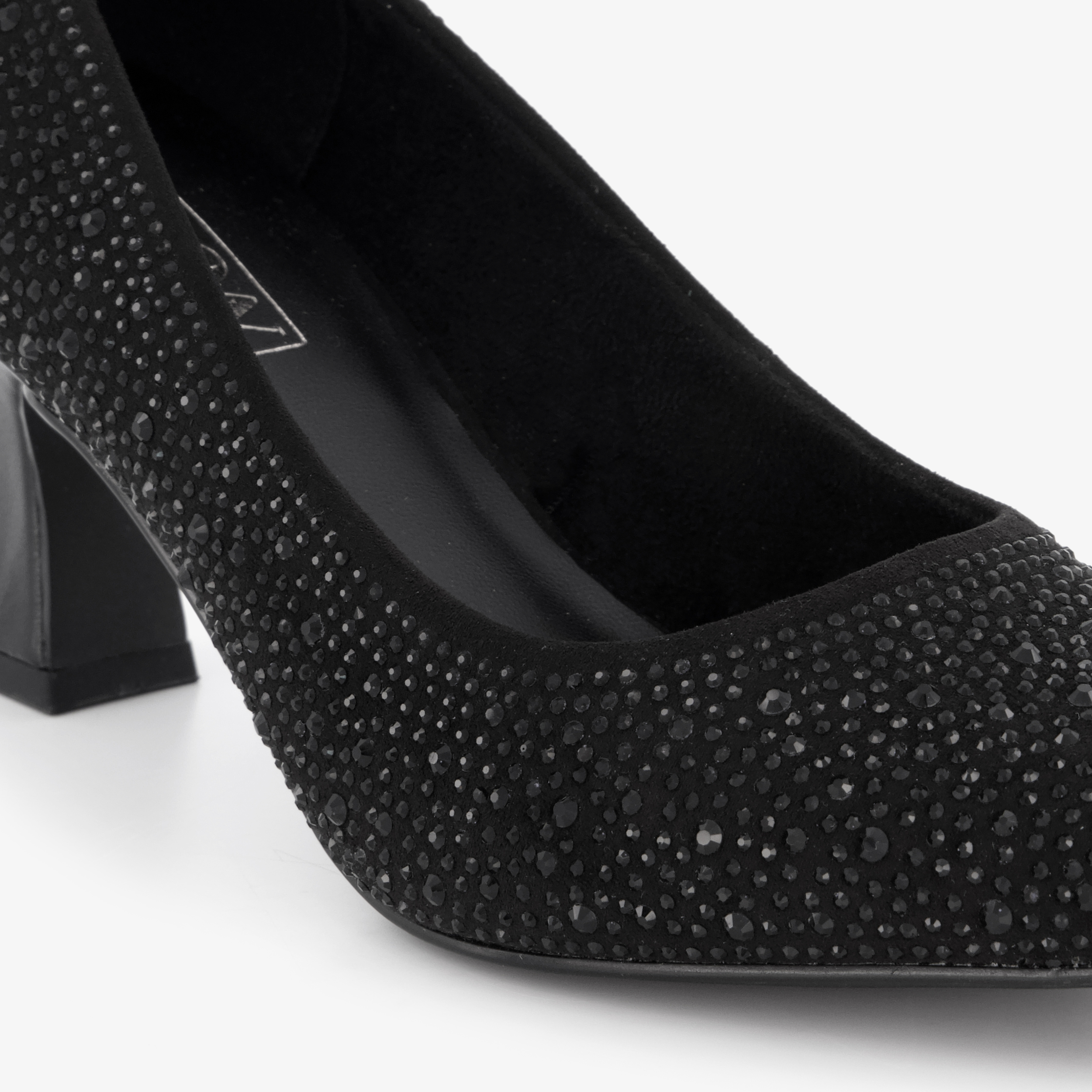 Nova dames pumps met glitters zwart – foto 5