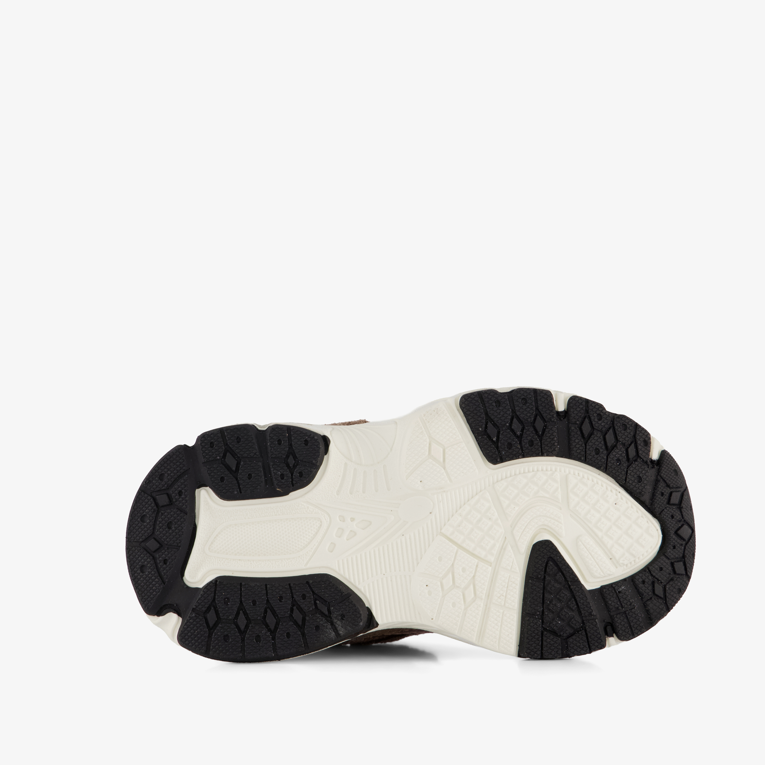 Stap leren meisjes sneakers met metallic details bruin – foto 3