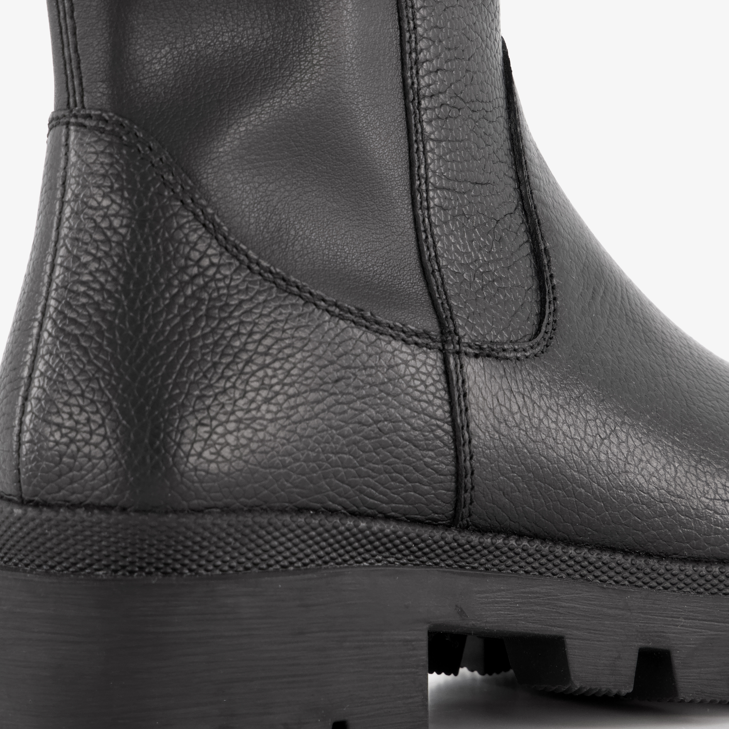 Groot hoge leren meisjes boots zwart – foto 5