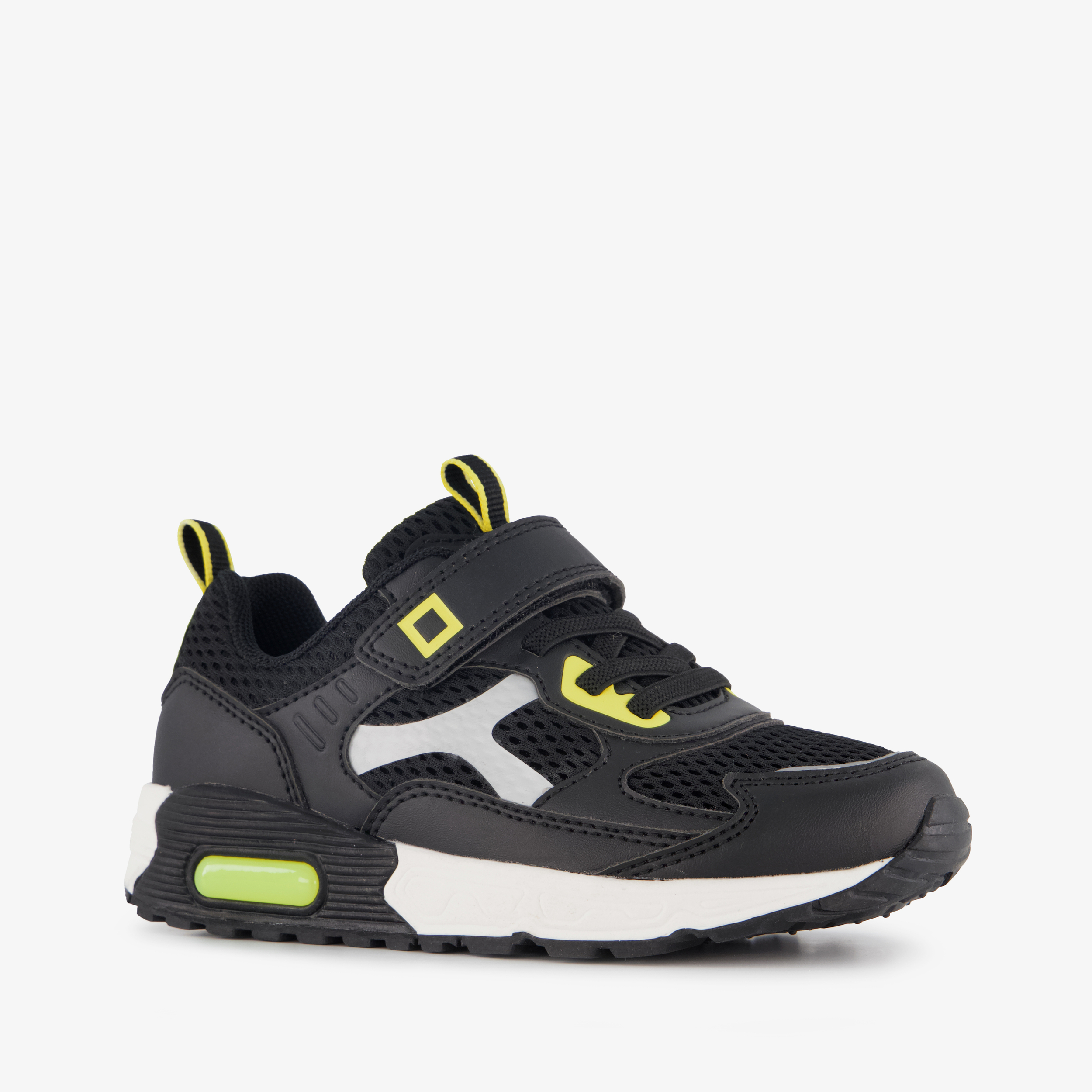 Blue Box jongens sneakers met airzool zwart geel