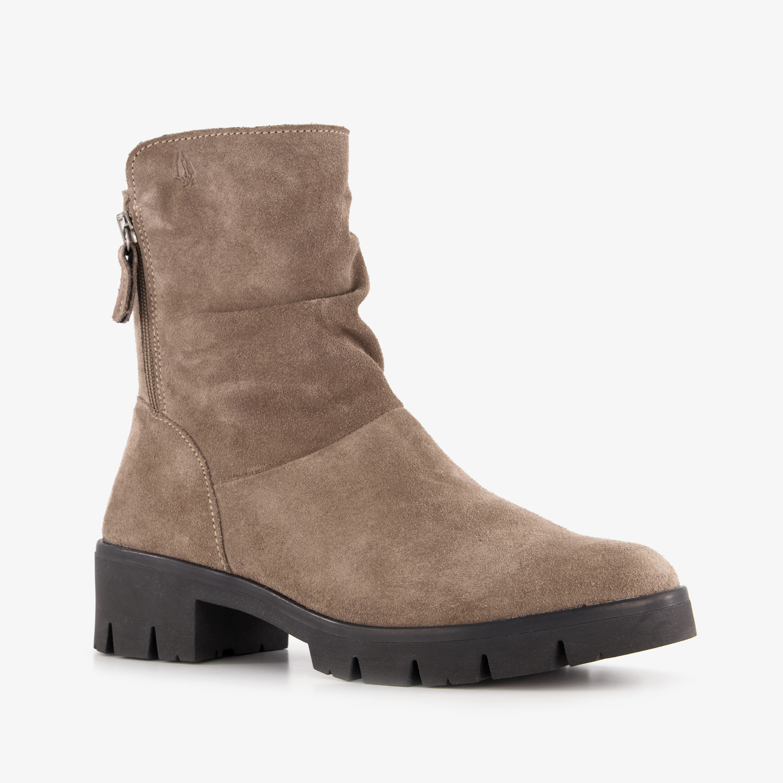 Hush Puppies suède dames boots beige