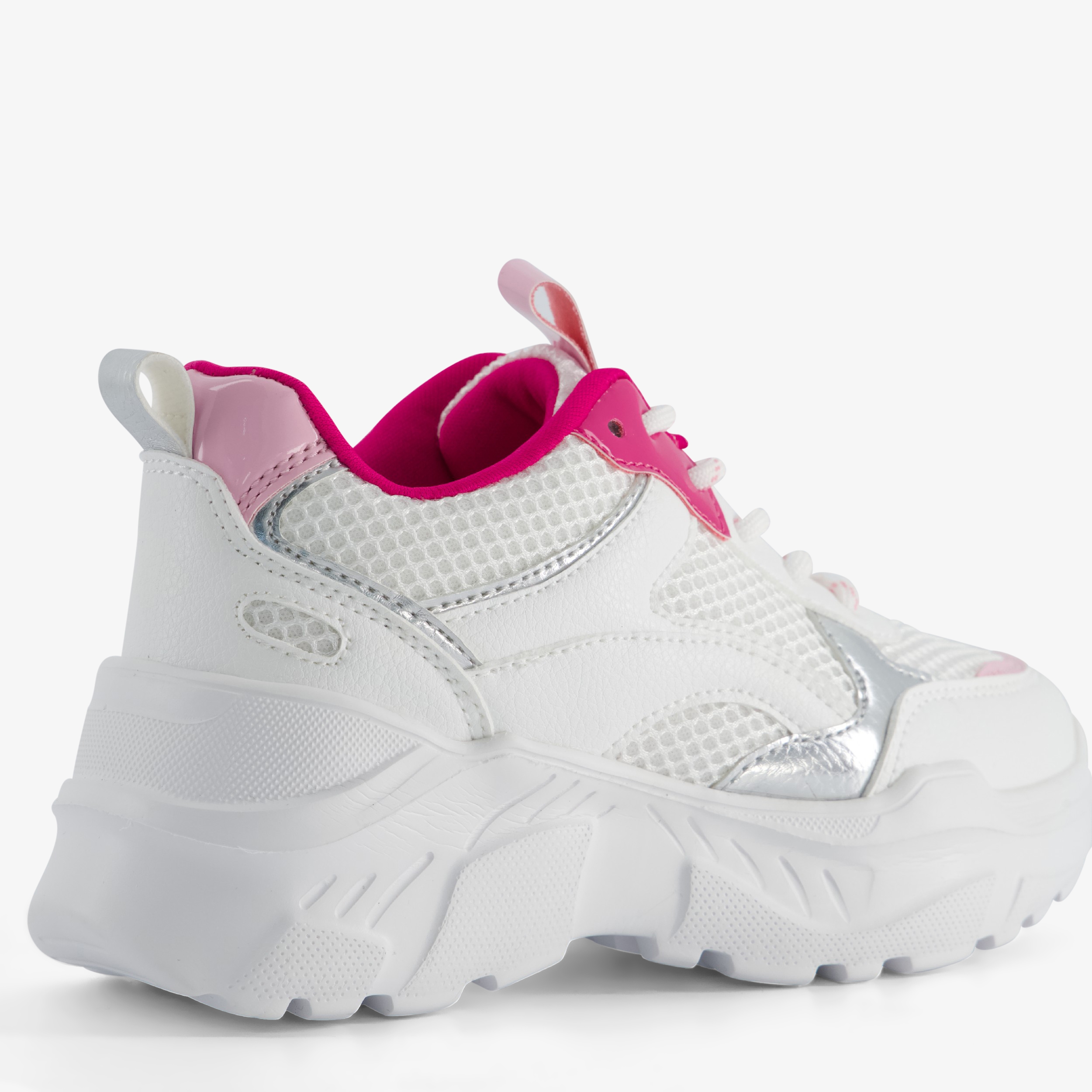 Blue Box meisjes dad sneakers wit en beige
