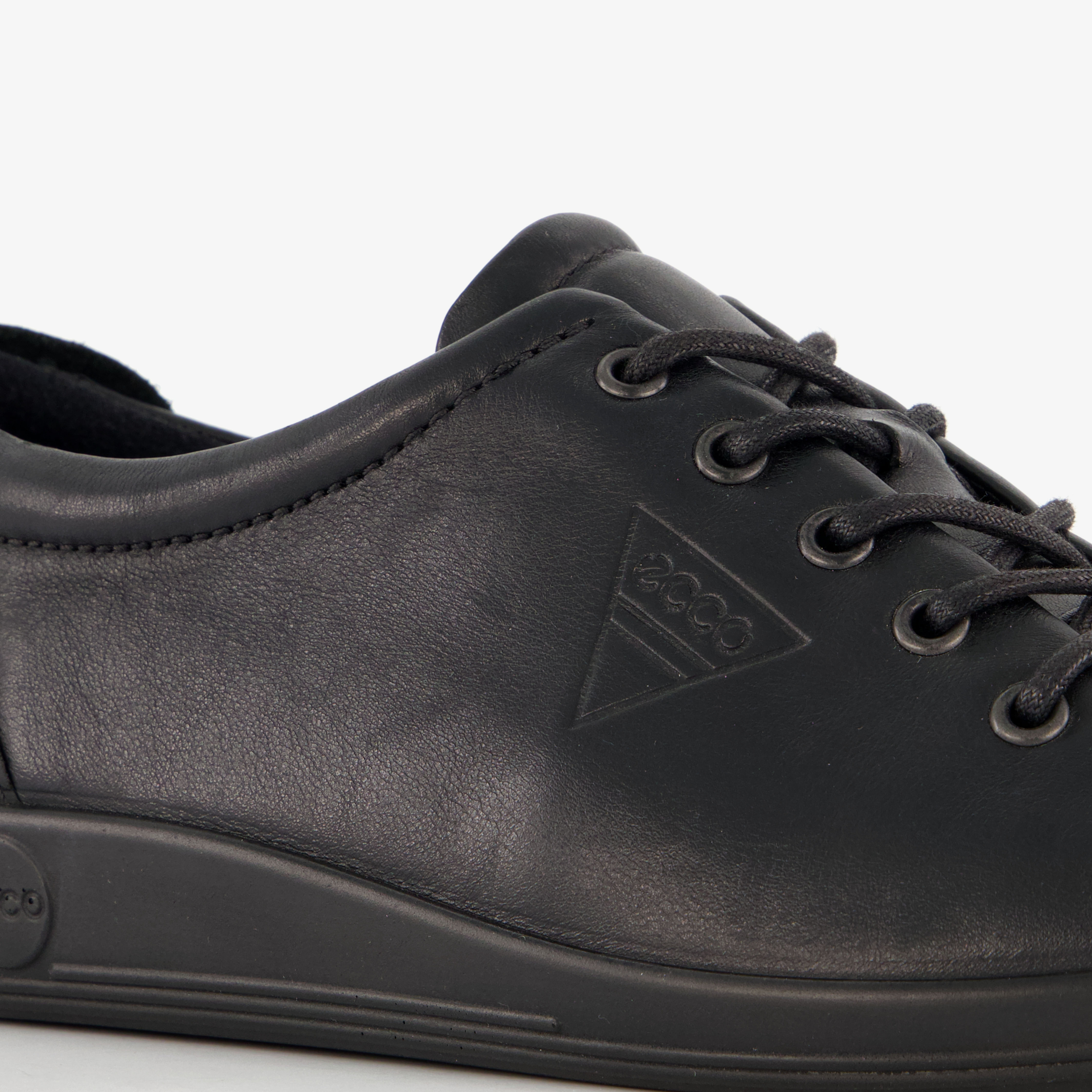 ECCO Soft 2.0 Classic leren dames sneakers zwart – foto 5