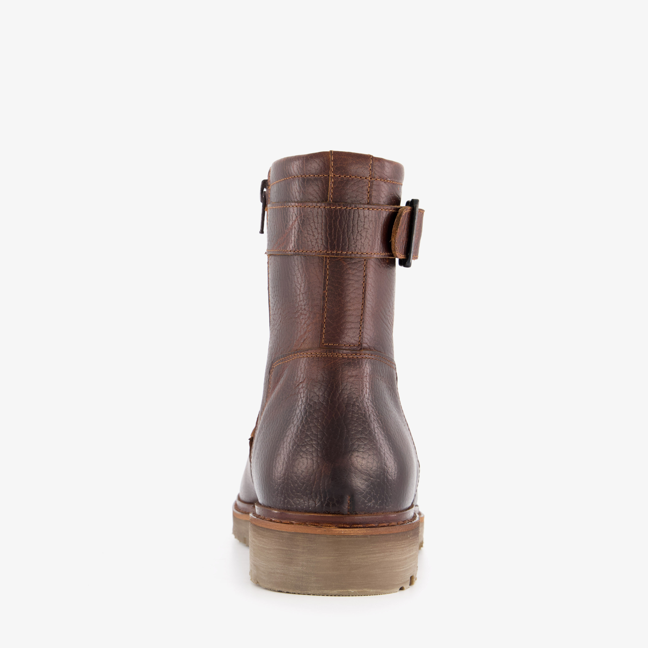 Output gevoerde leren heren boots donkerbruin – foto 2