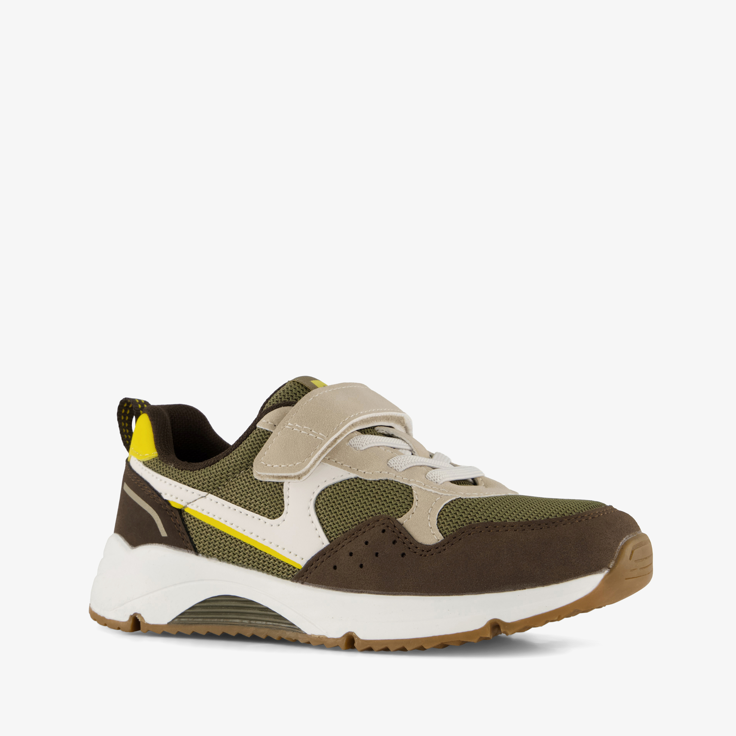 Blue Box jongens sneakers bruin groen