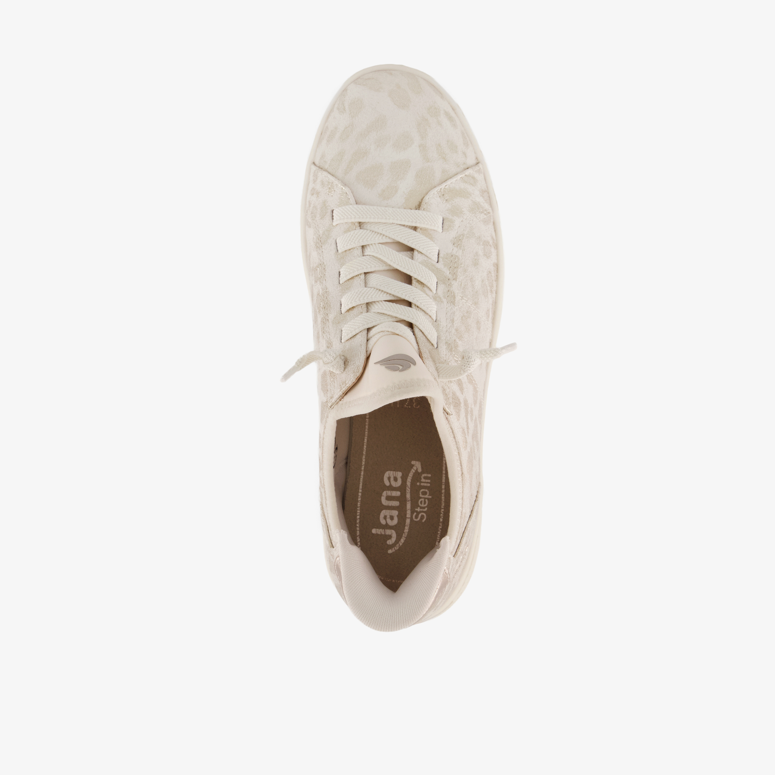 Jana Step In dames sneakers met H leest wit zilver – foto 4