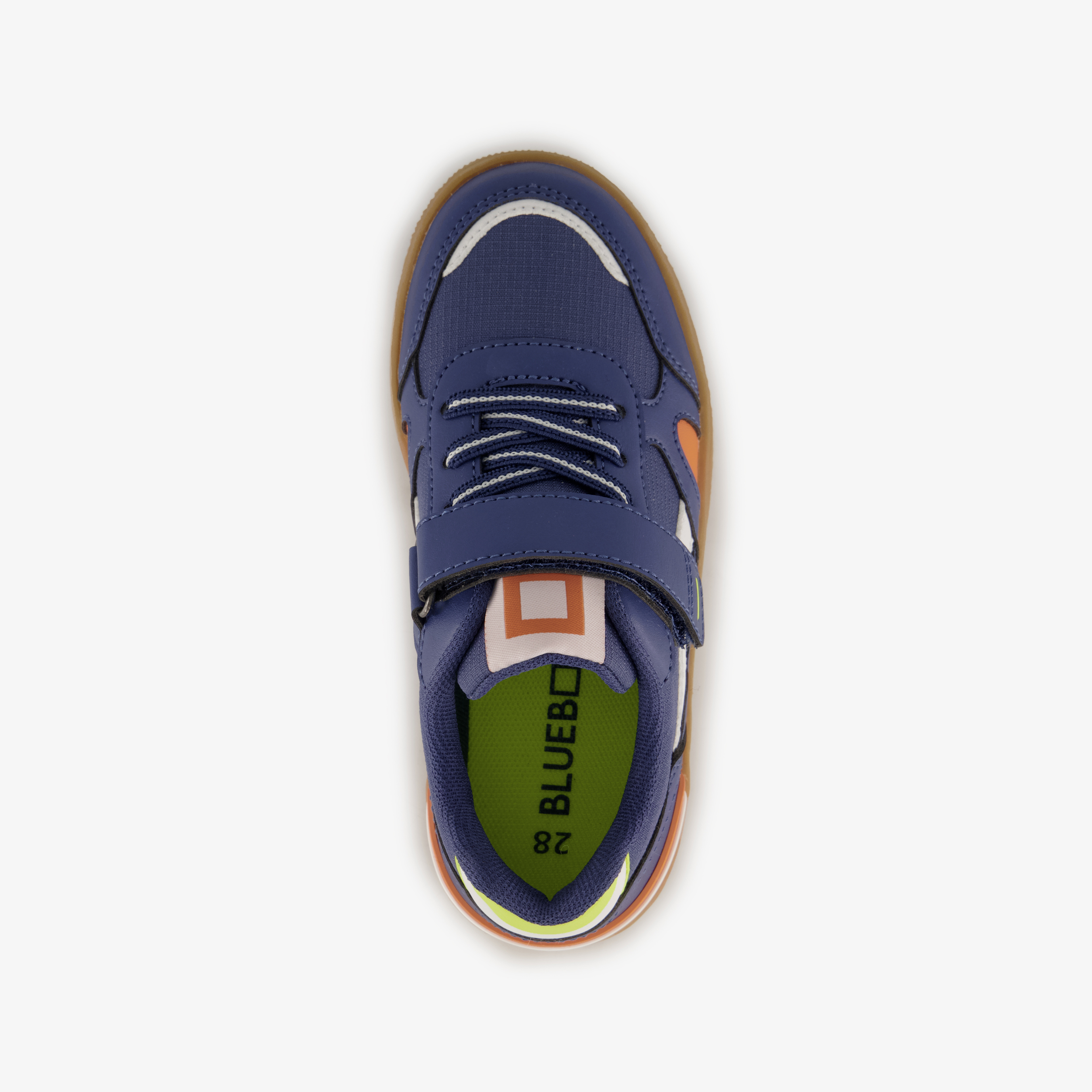 Blue Box jongens sneakers blauw oranje – foto 4
